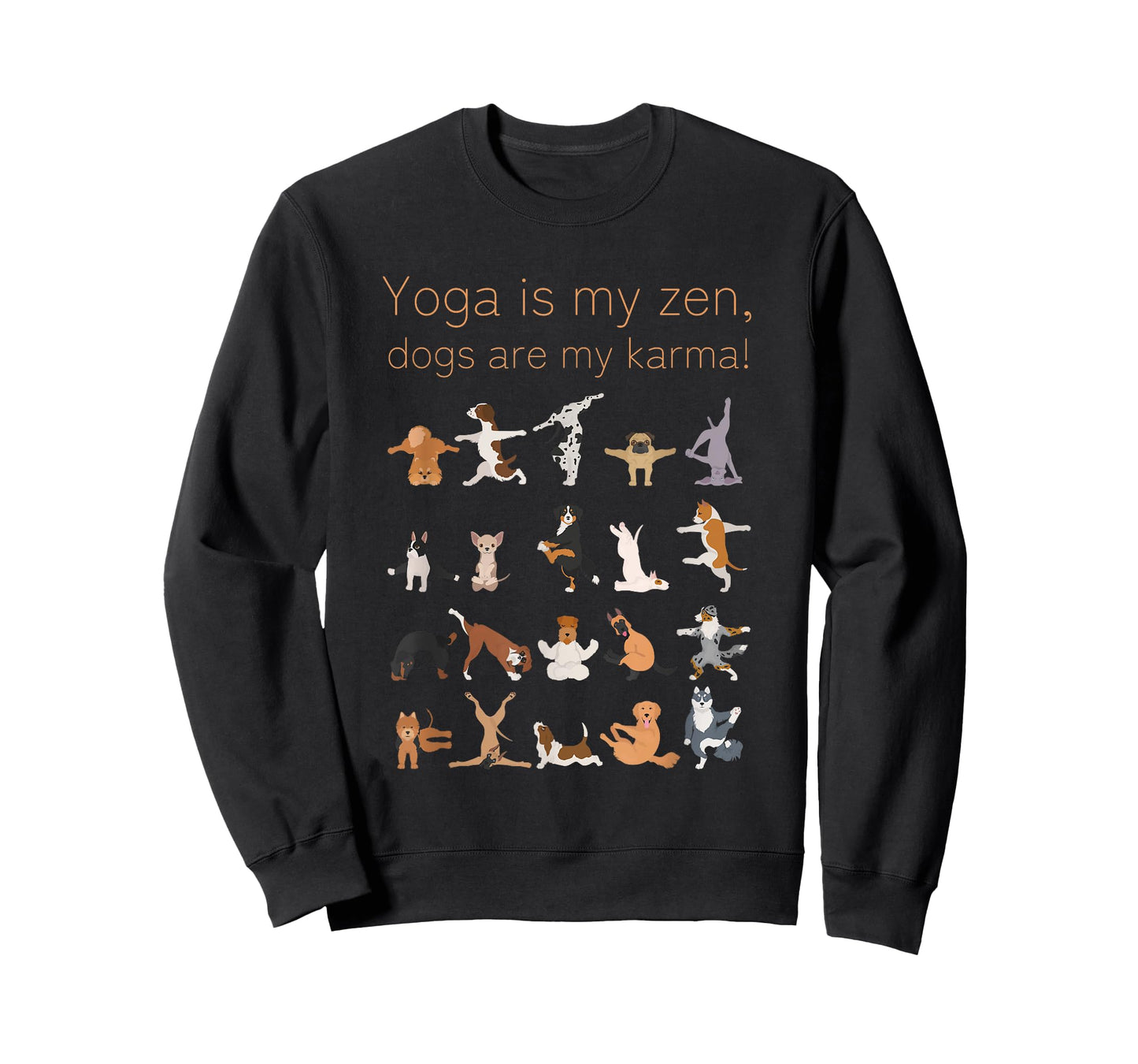 Yoga Zen Dogs Karma For Dog and Yoga Lovers T-Shirt