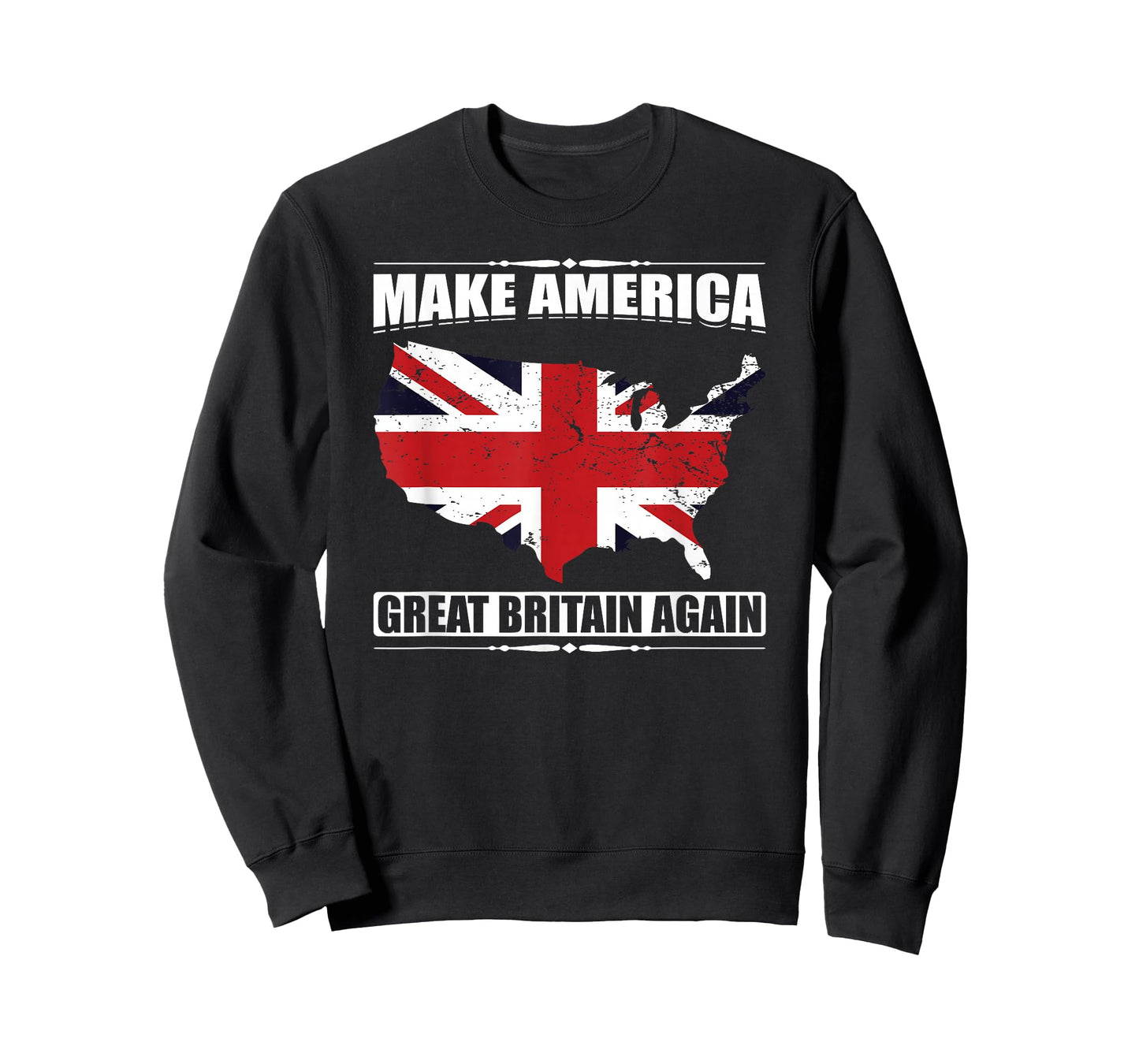 Make America Great Britain Again USA Map British Flag Humor T-Shirt