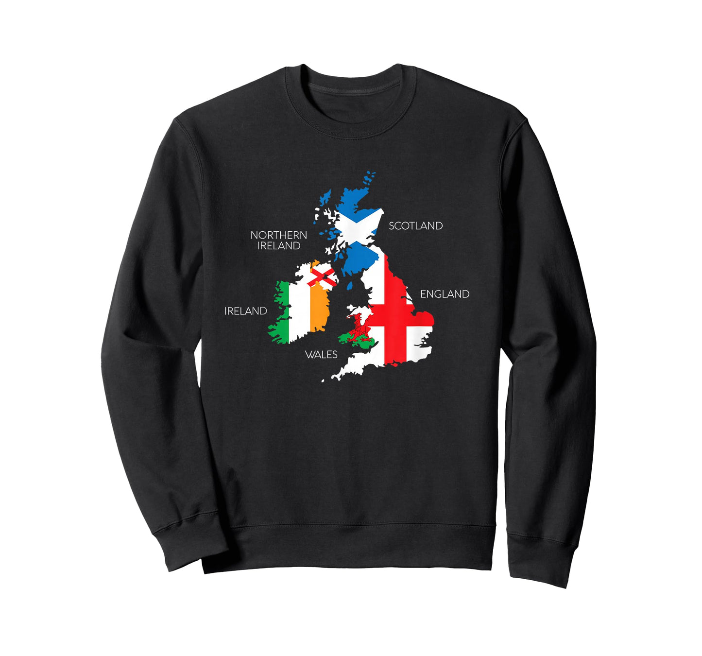 British Isles Sea Ireland Scotland Wales England Map Coins T-Shirt