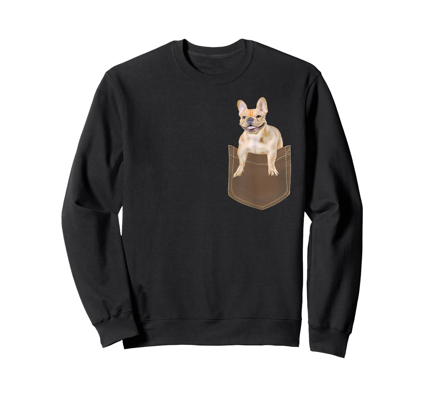 French Bulldog Pocket Shirt Cute Frenchie Dog Men Women Kids T-Shirt