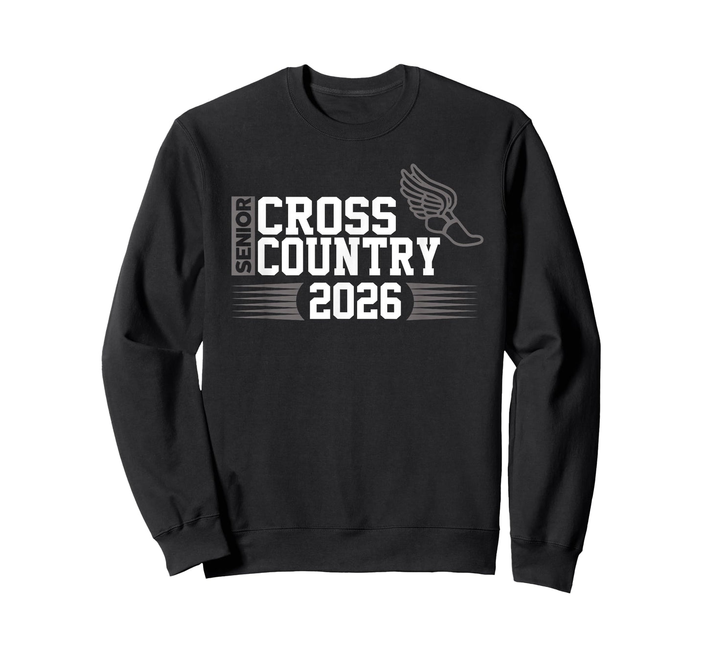 Cross Country Senior Class of 2026 Winged Foot Design T-Shirt