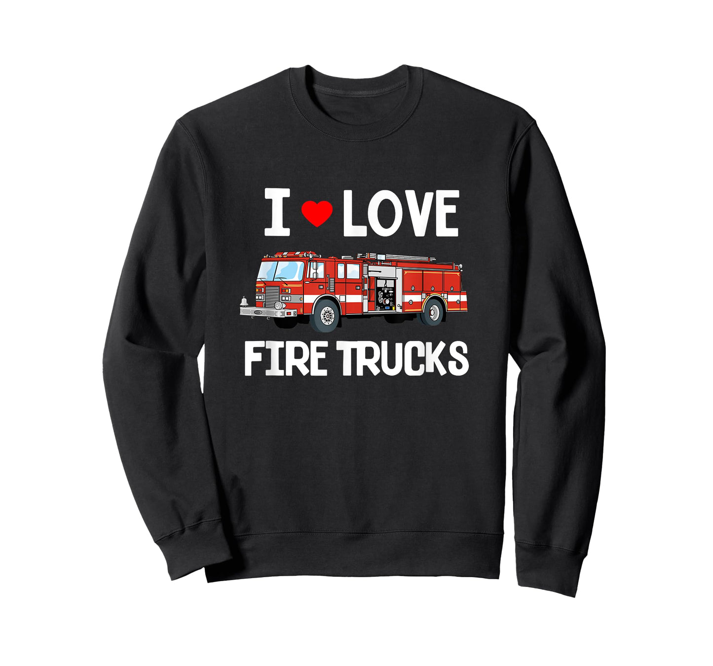I Love Fire Trucks Shirt - Toddler Kids T-Shirt T-Shirt