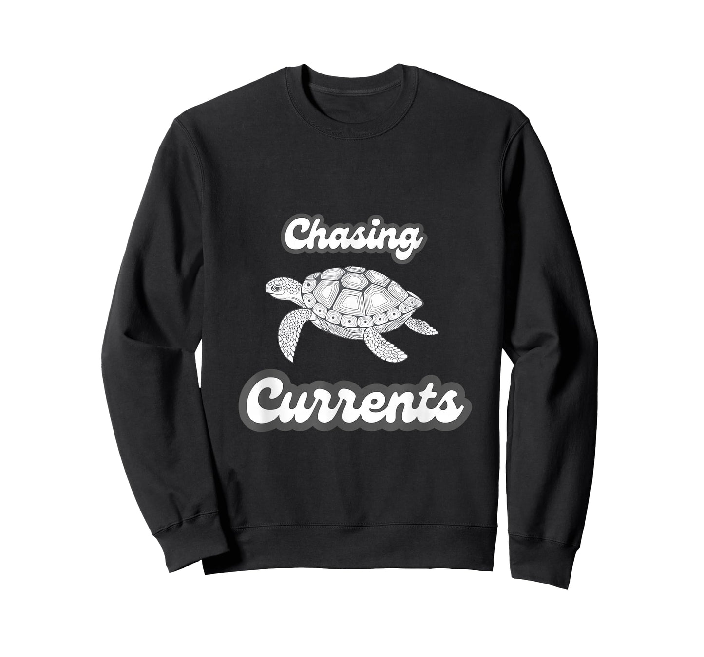 Chasing Currents Sea Turtle Ocean Diving Design T-Shirt