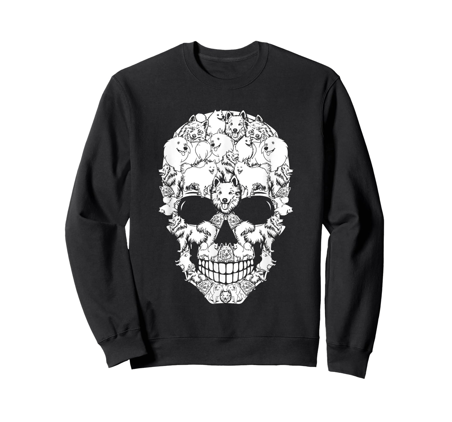 Matching Family American Eskimo Dog Skull Costume Halloween Men Women Kids T-Shirt