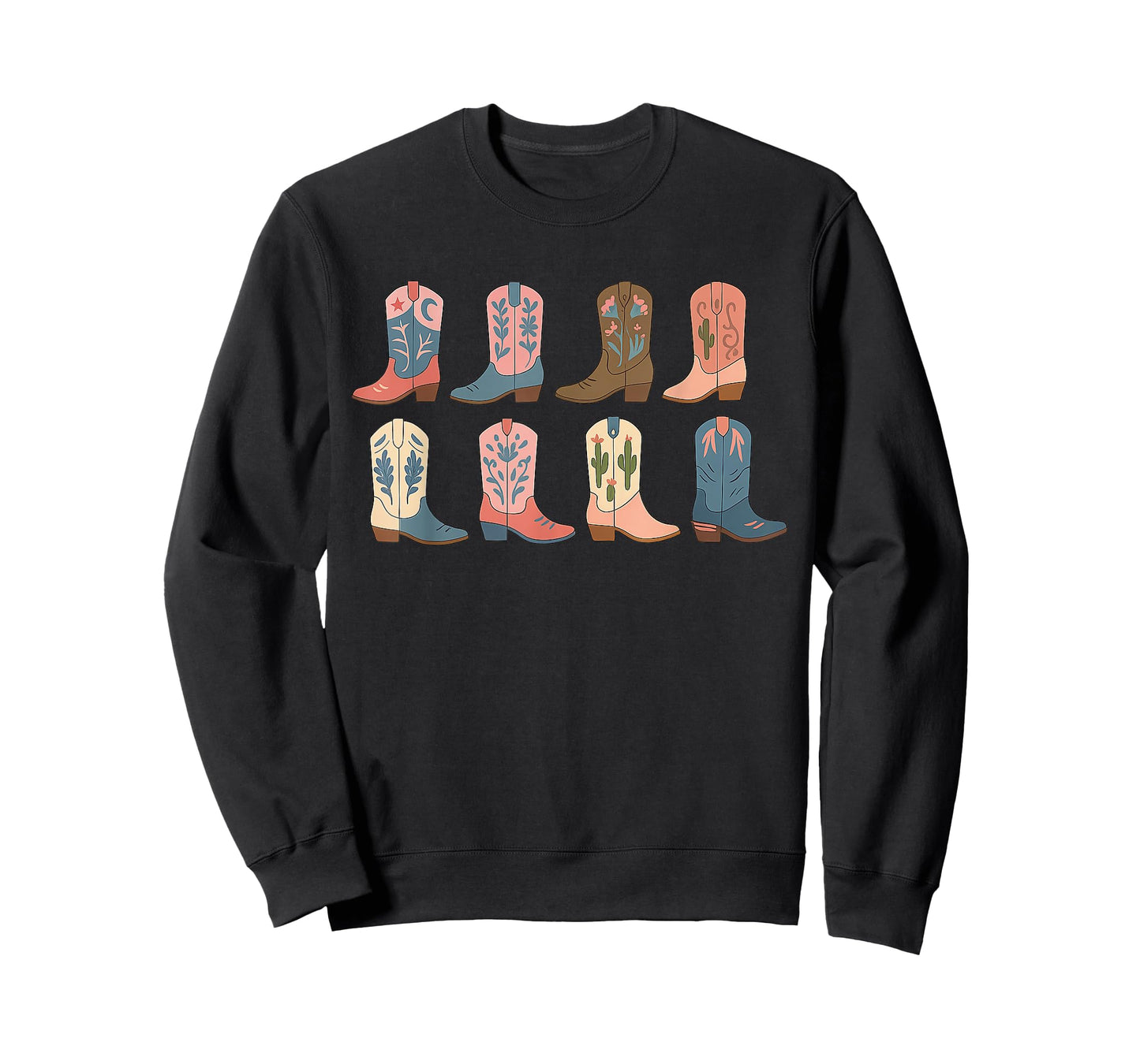 Cowgirl Boots Western Graphic for Women and Girls Country T-Shirt