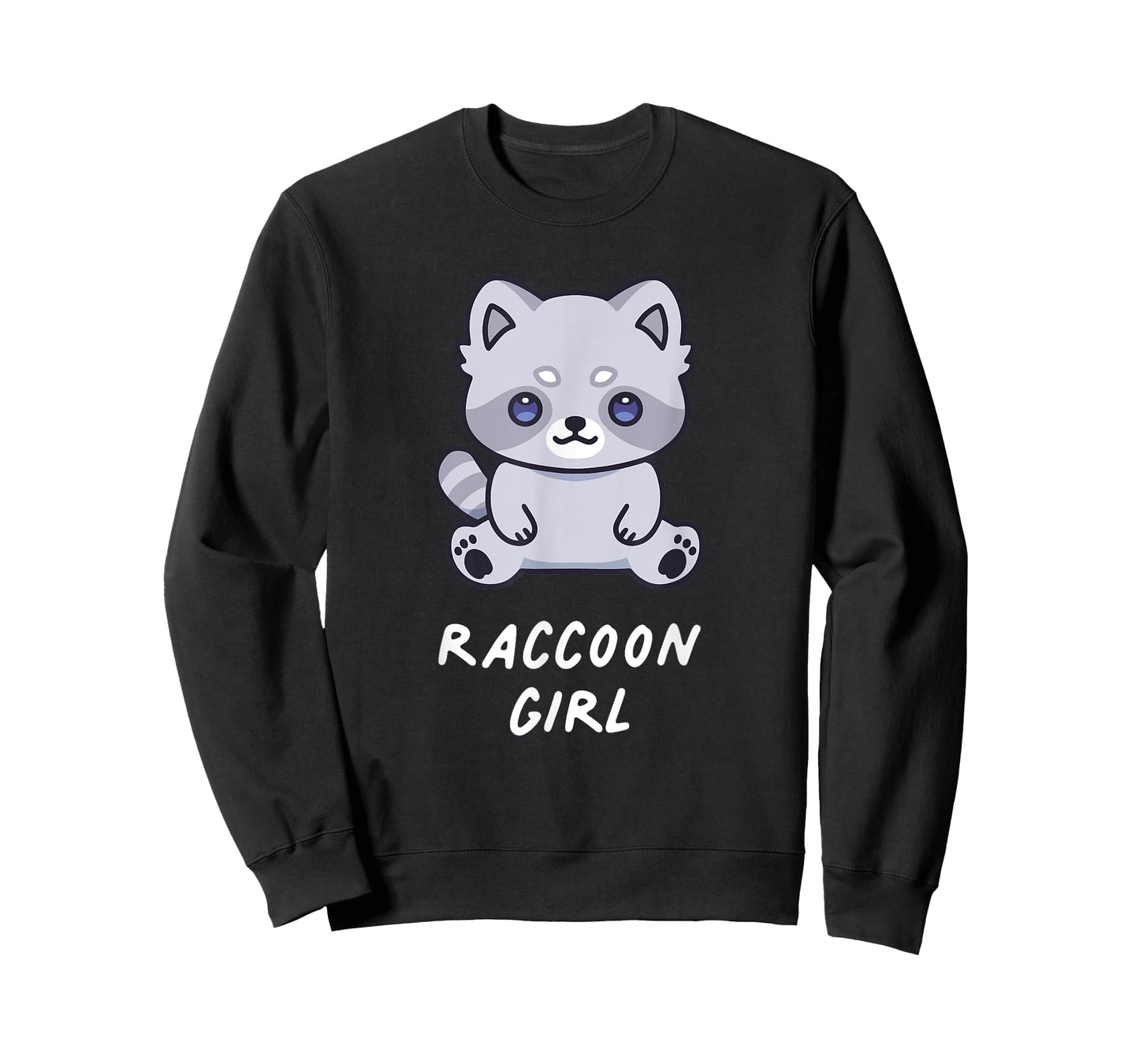 Raccoon Girl Funny Cute Kawaii Lover Aesthetic Family T-Shirt