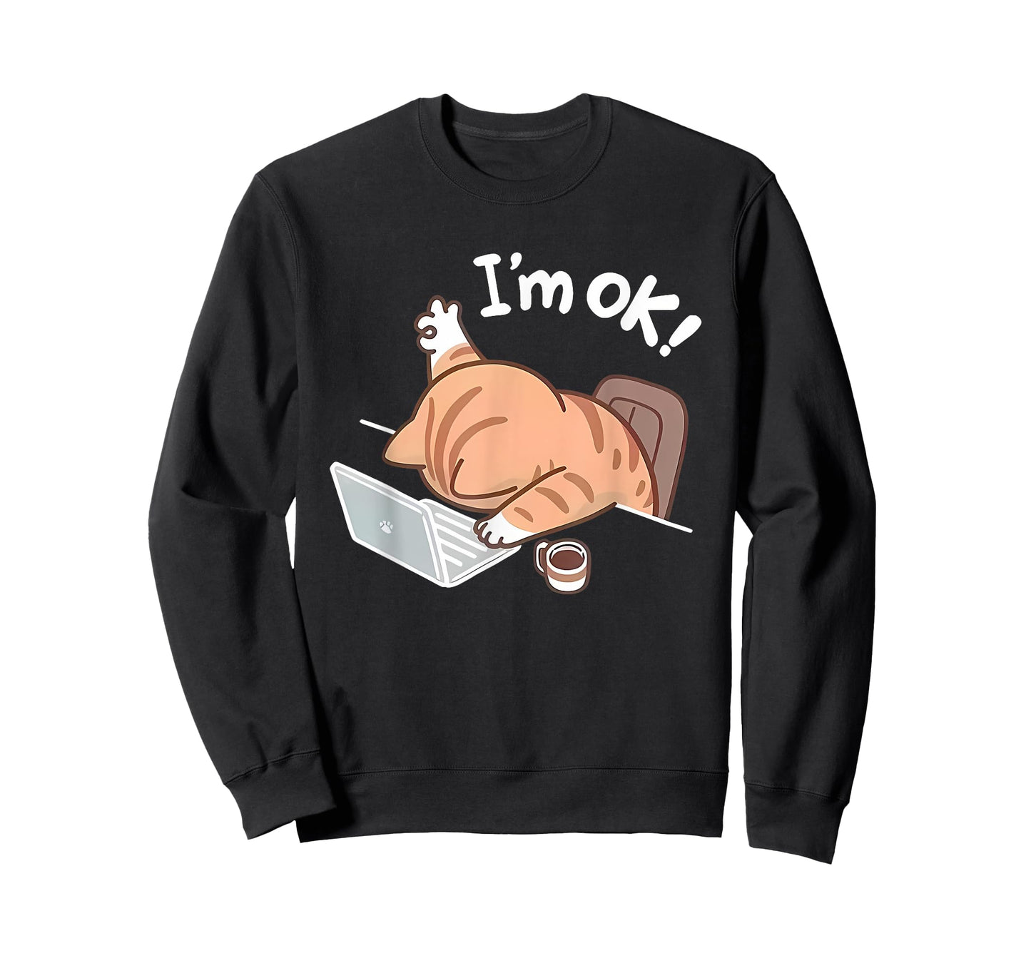 Funny Cat Graphic for Men Or Women Work from Home T-Shirt