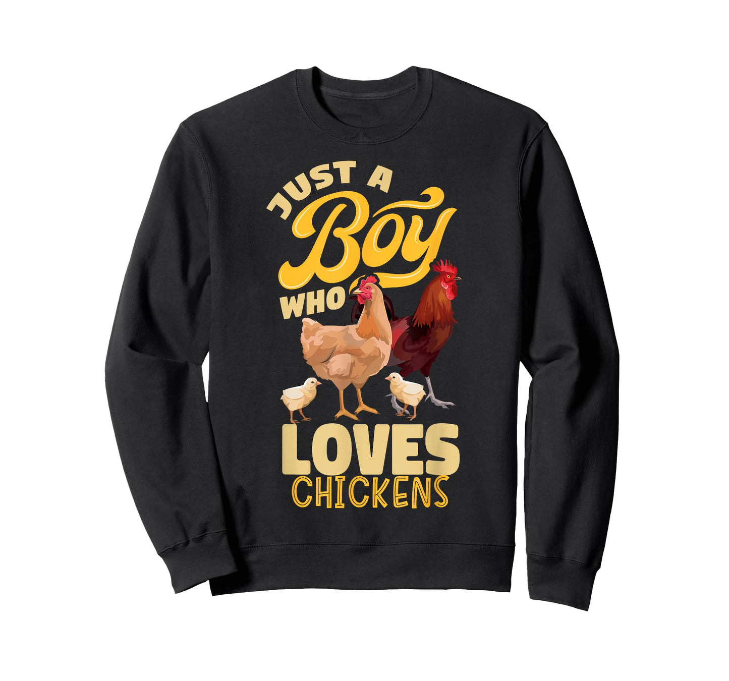 Just a Boy Who Loves Chickens Boys Country Farming Farm T-Shirt