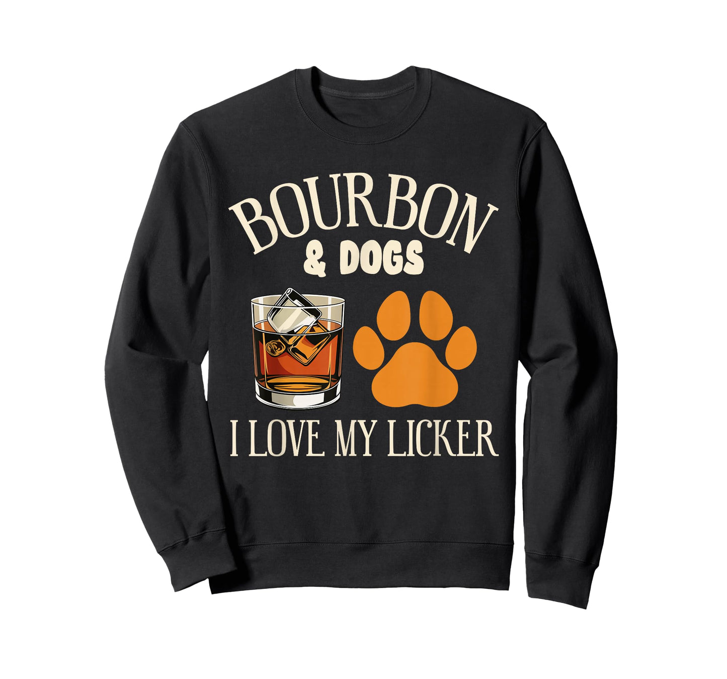 Bourbon and My Dogs I Love My Licker Bourbon Dog Owners T-Shirt