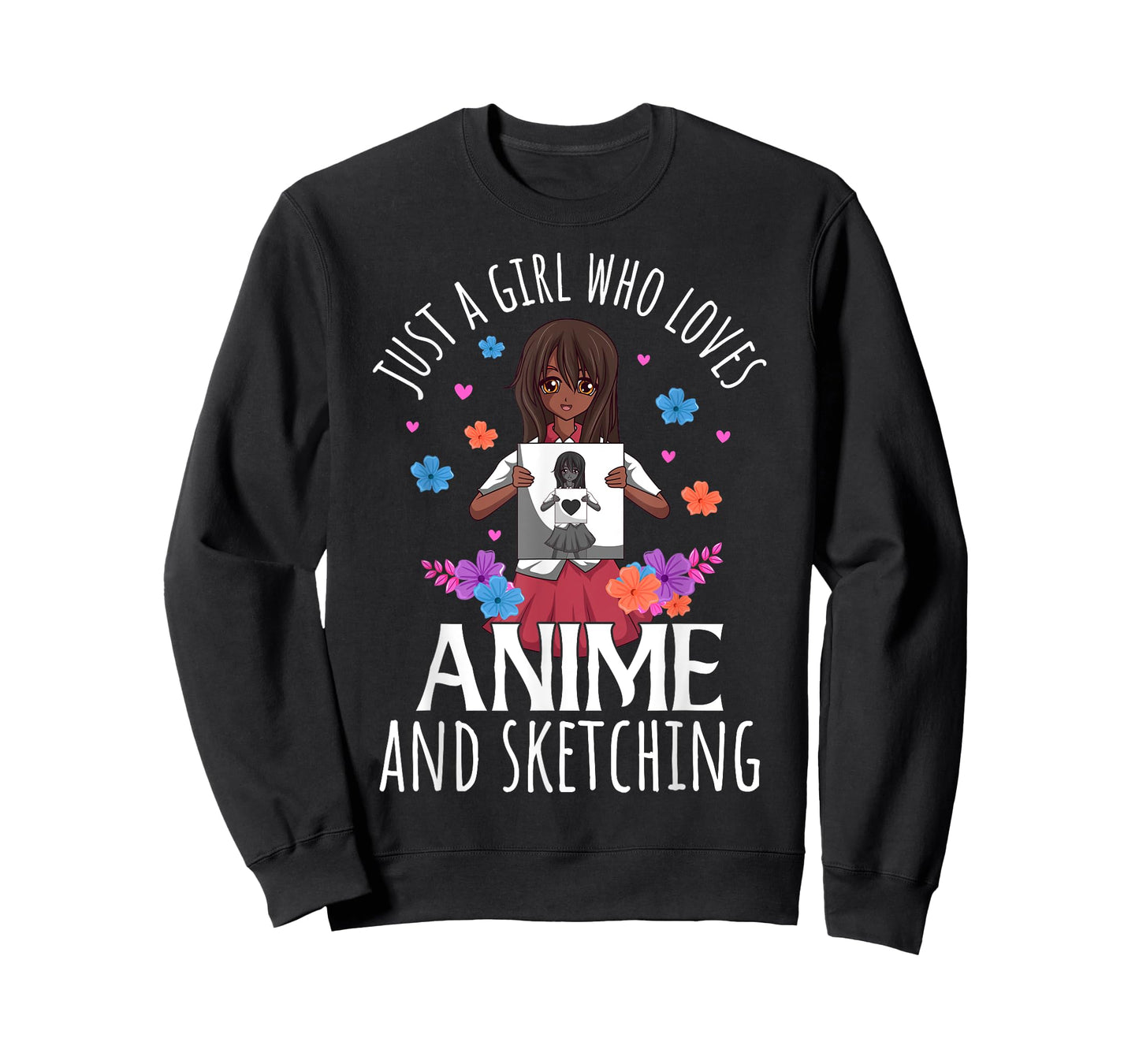 Just A Girl Who Loves Anime and Sketching Anime Lovers T-Shirt