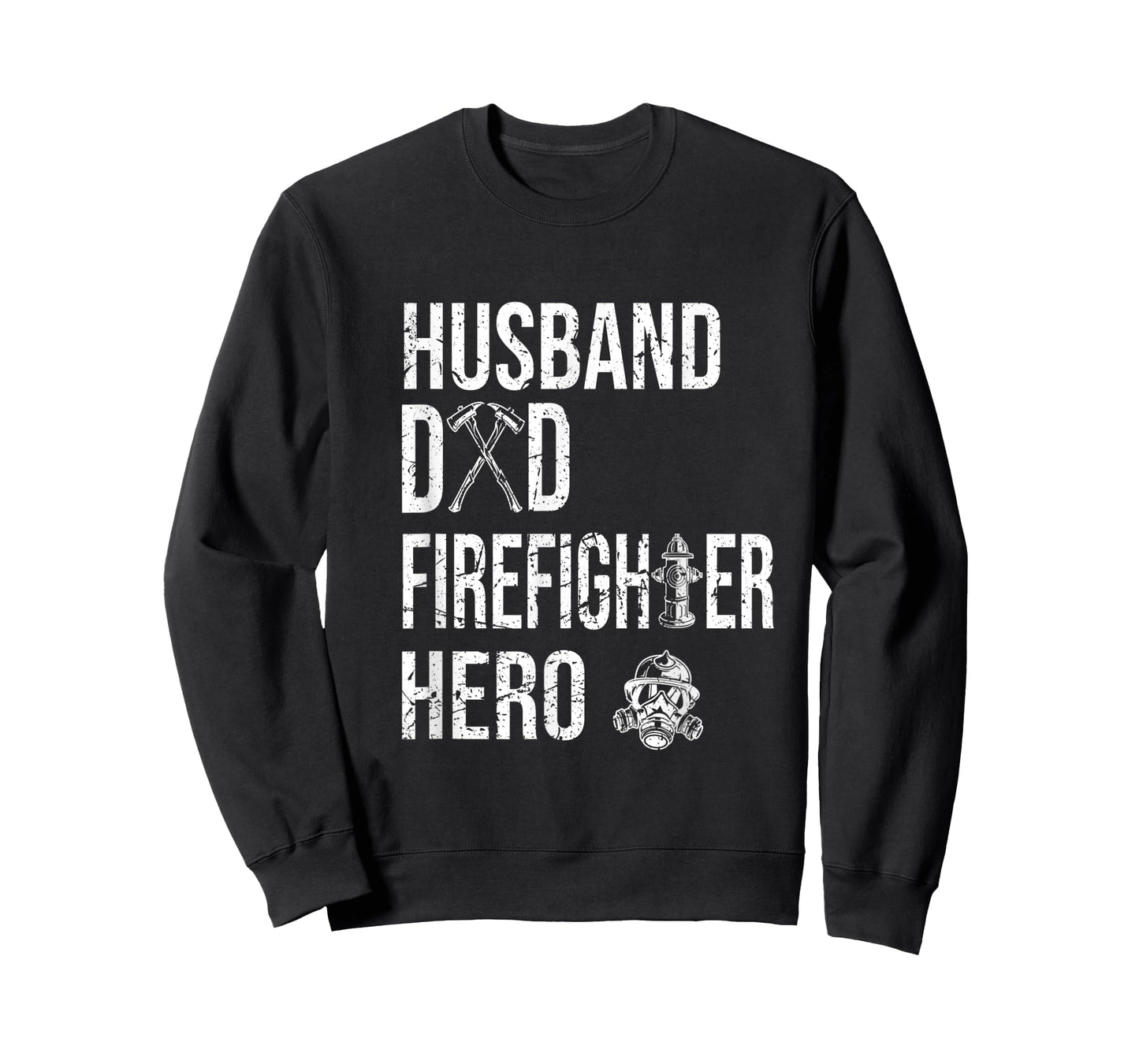 Mens Volunteer Firefighter Fireman Dad Father T-Shirt
