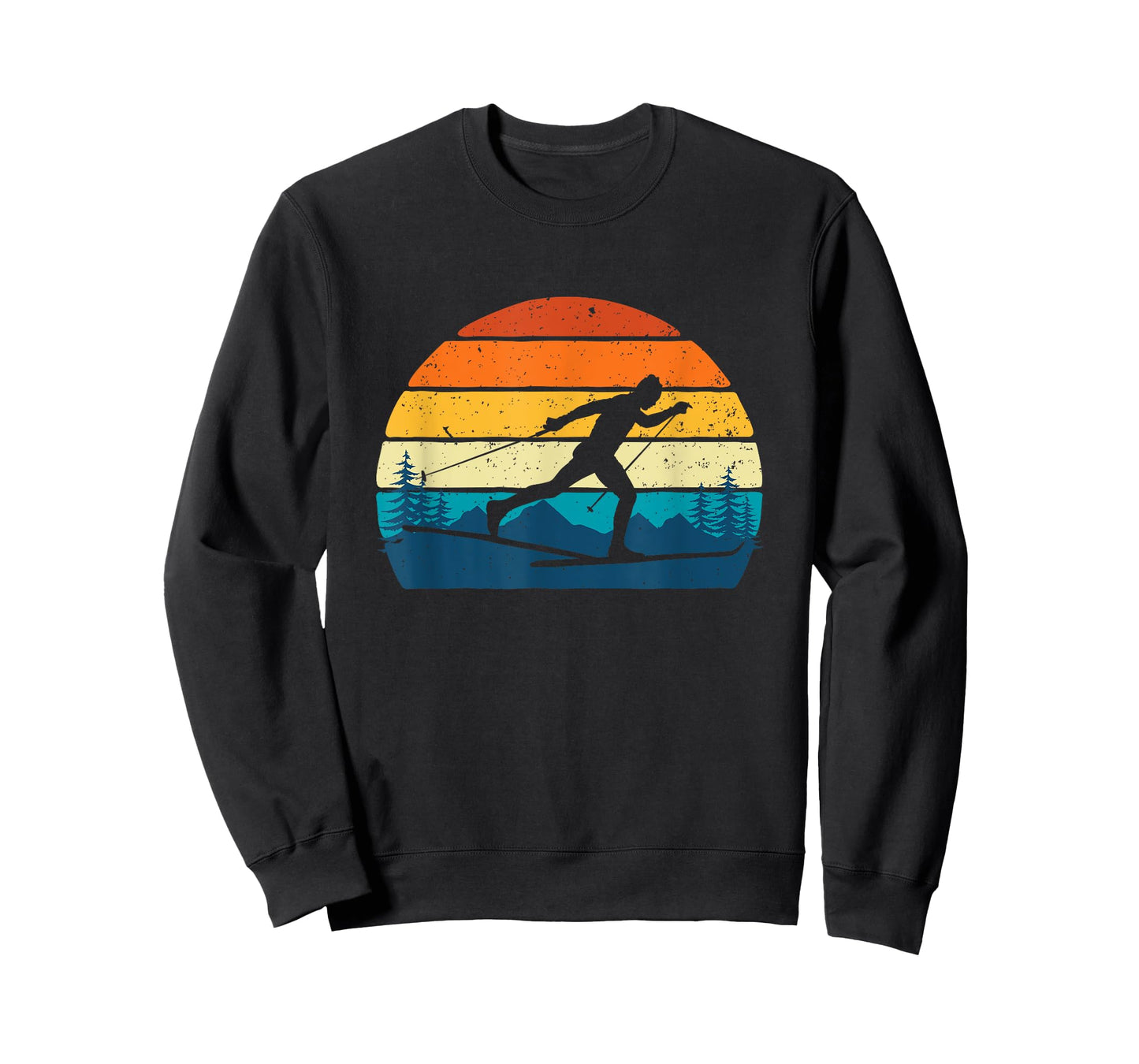 Retro Vintage Cross-Country Skiing - Winter Sports Skier Ski T-Shirt