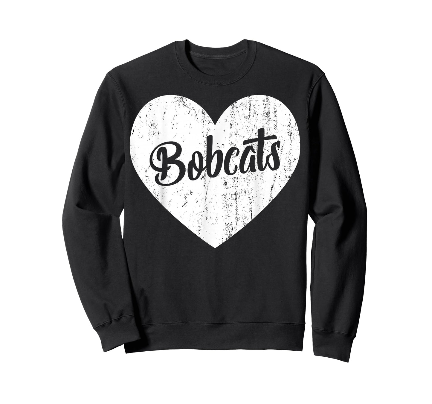 Bobcats School Sports Fan Team Spirit Mascot Cute Heart Gift T-Shirt