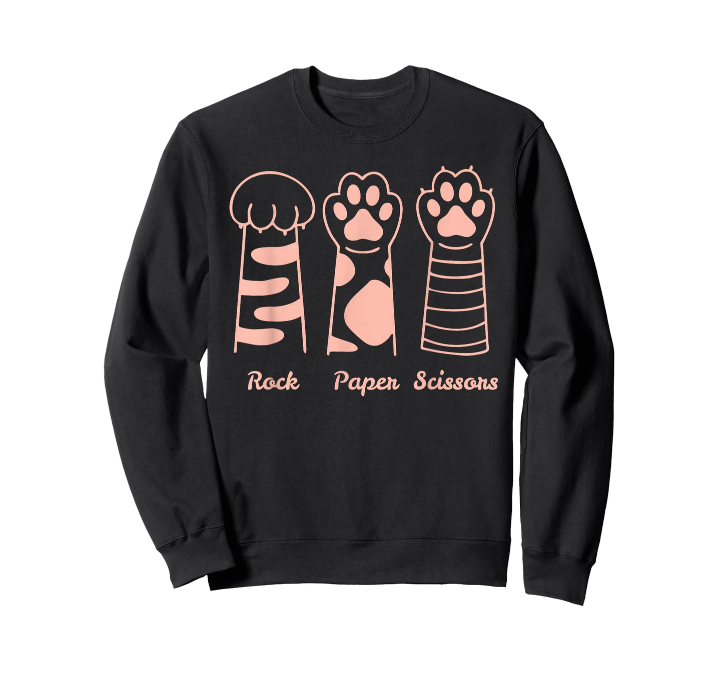 Funny Cat Paw Rock Paper Scissors T-Shirt