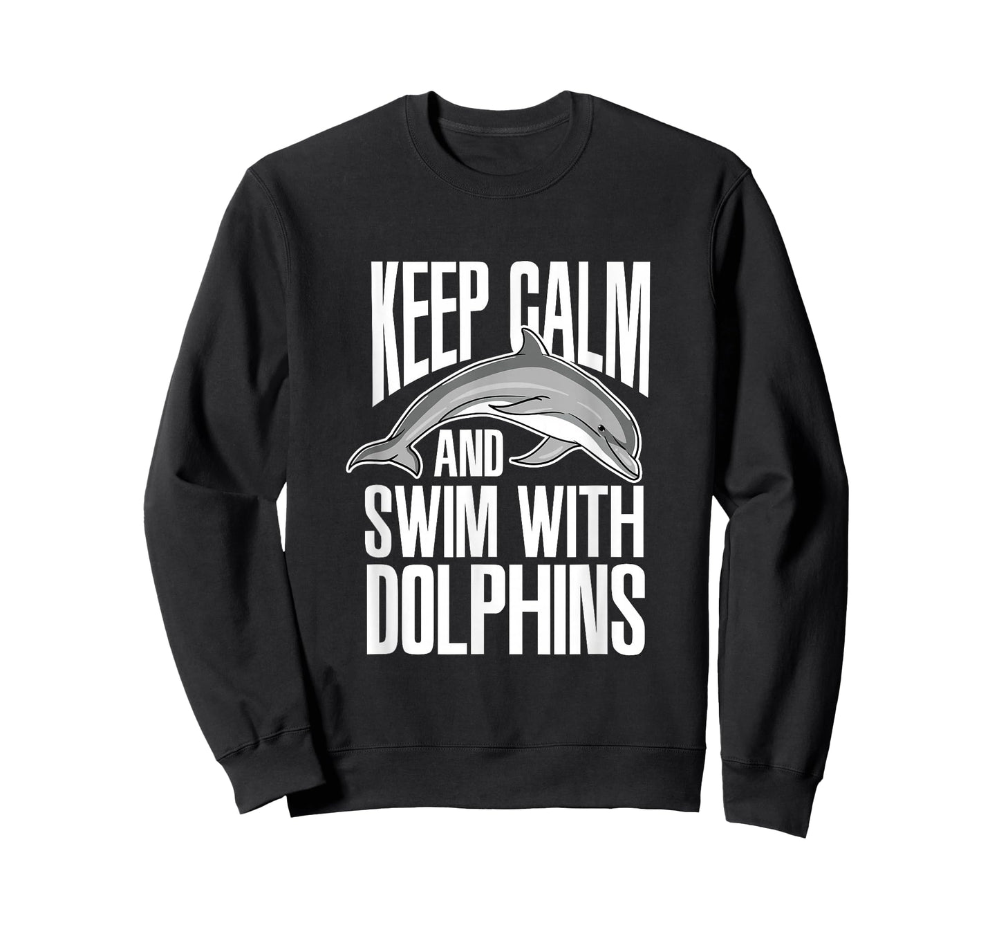 Keep Calm And Swim With Dolphins Cute Dolphin T-Shirt
