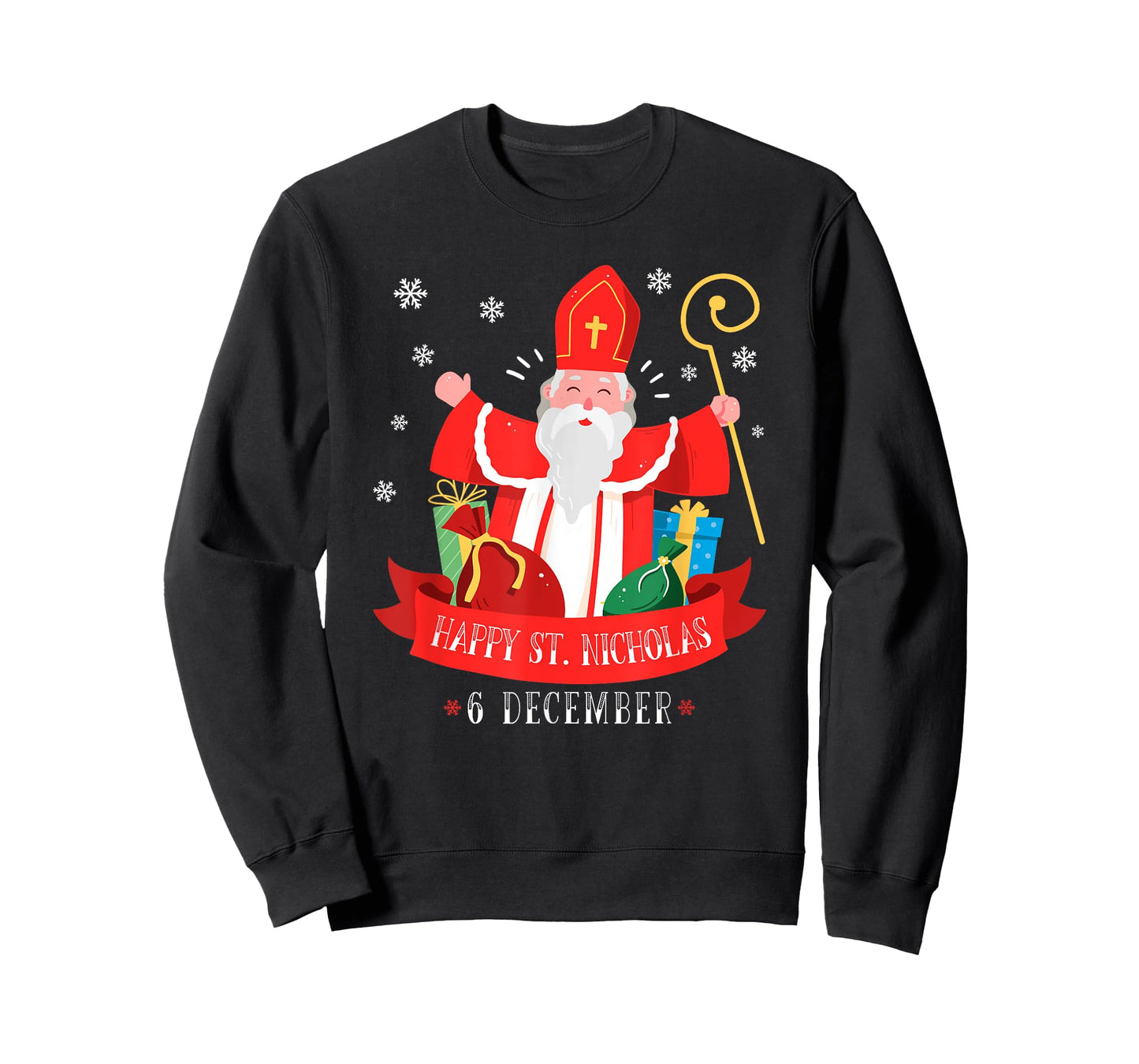 The Best Christmas Designs Happy St. Nicholas December 6th Feast Day Europe Celebration T-Shirt