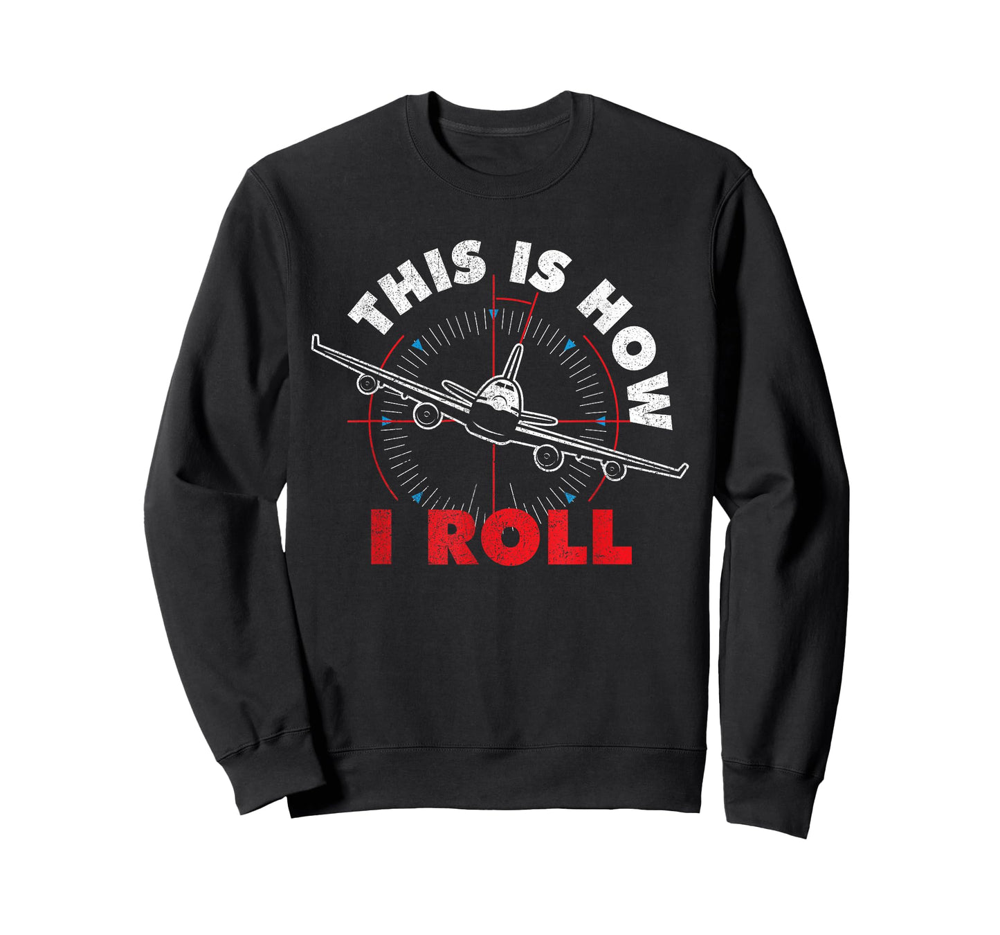 Airline Pilot Shirts Is How I Roll - Airline Pilot Aviator Aircraft Lover T-Shirt Black