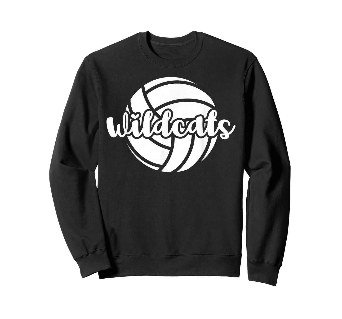 Wildcats Volleyball Team Mascot School Spirit Game Night T-Shirt