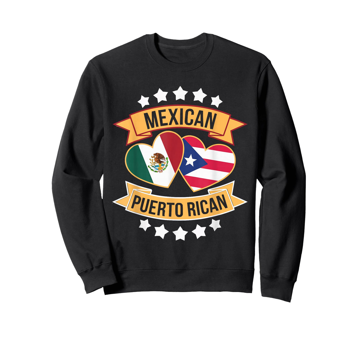 Half Mexican Half Puerto Rican Puerto Rico Flag Mexico T-Shirt