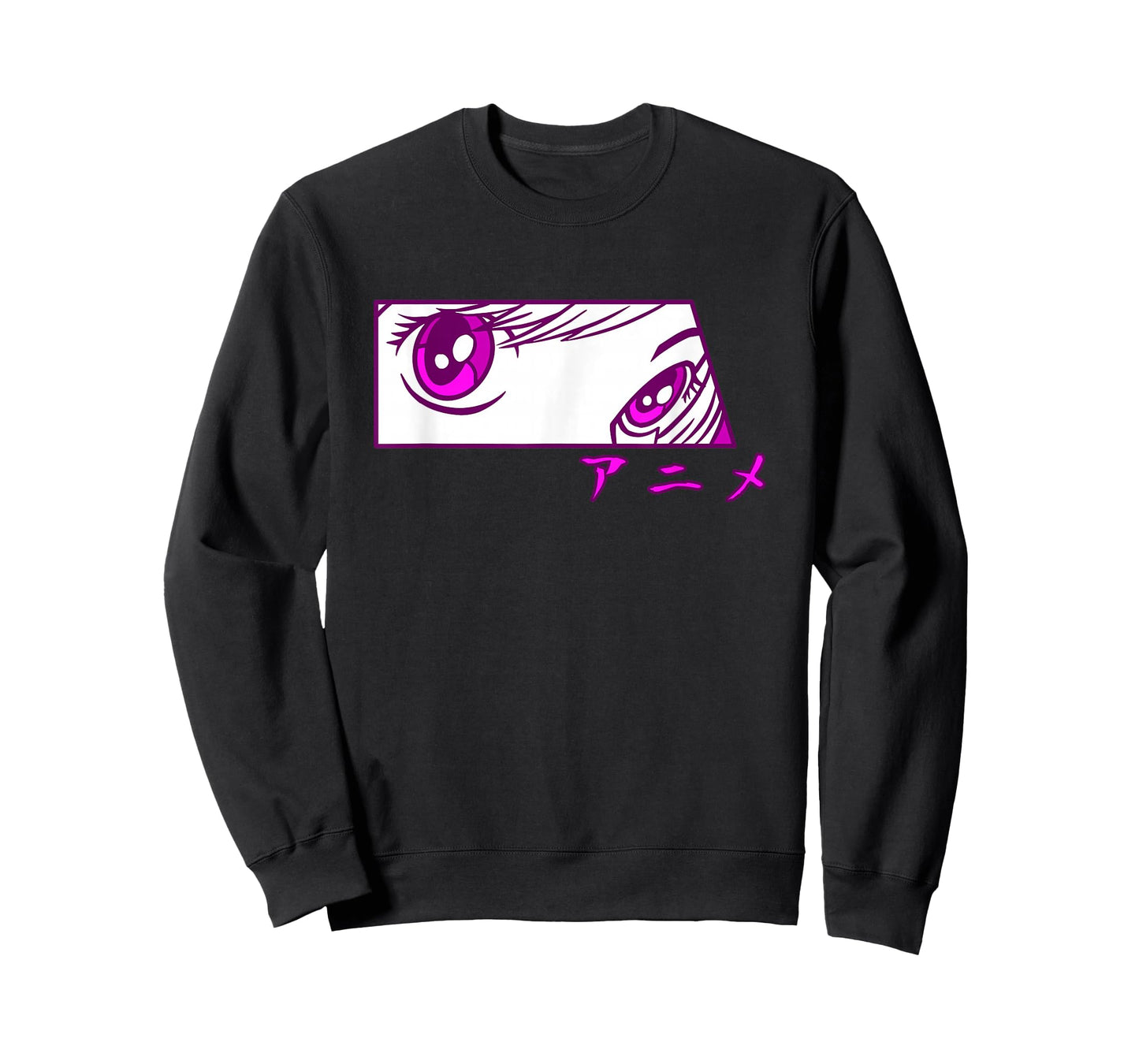 Anime Eyes Anime in Japanese Characters for Girls Teens T-Shirt