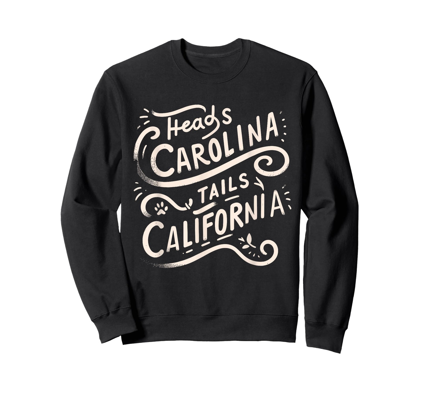 Heads Carolina Tail California Retro Vintage T-Shirt