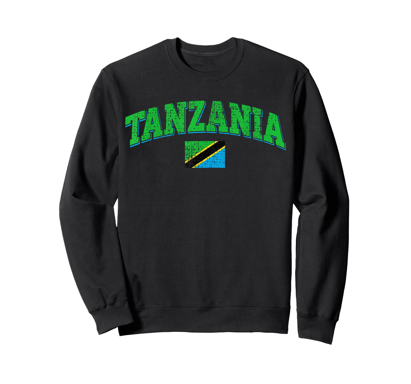 Vintage Tanzania Africa Flag Souvenir Proud Sports T-Shirt