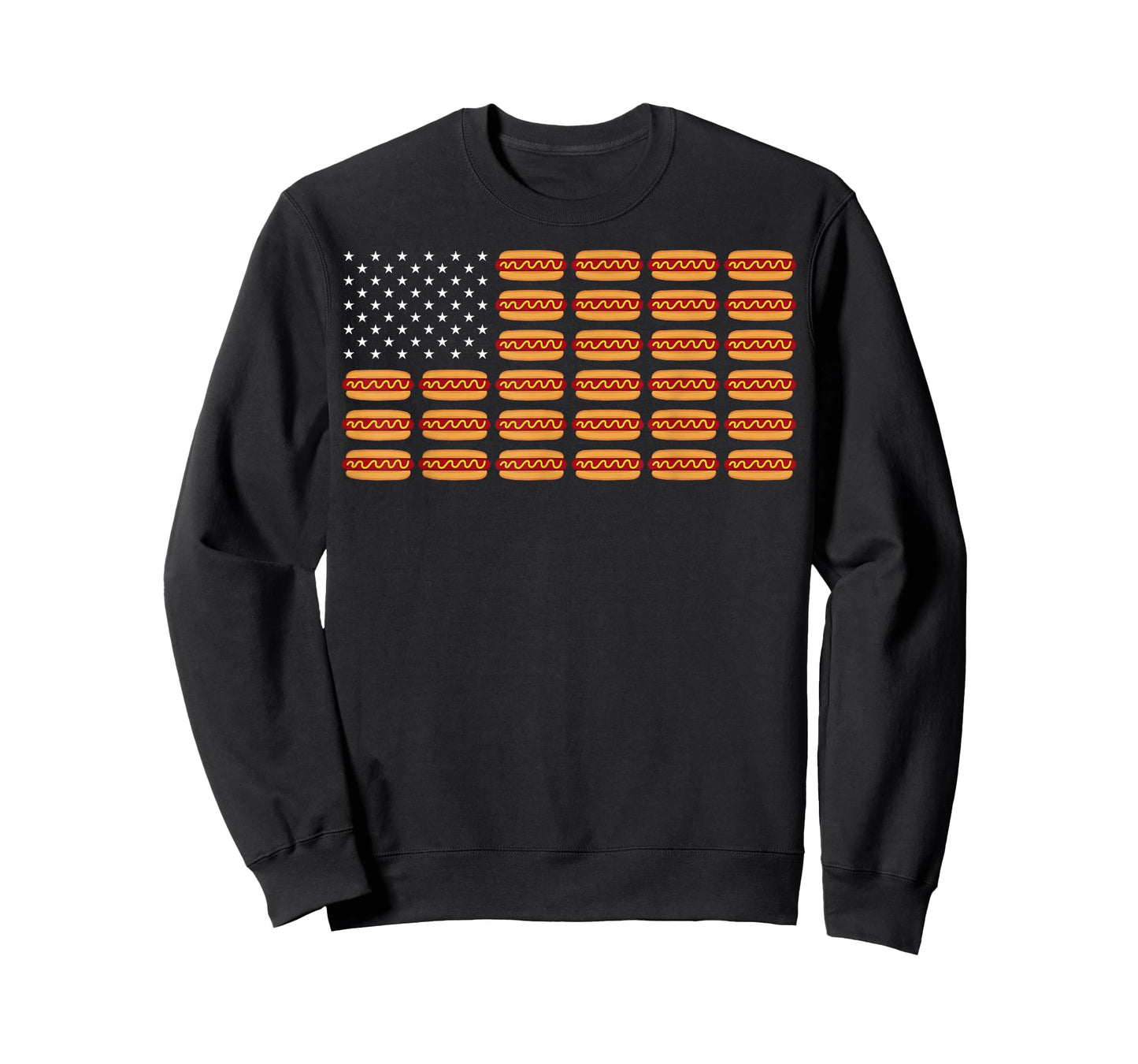 Hot Dog 4 July American Flag Independence Day Hotdog T-Shirt