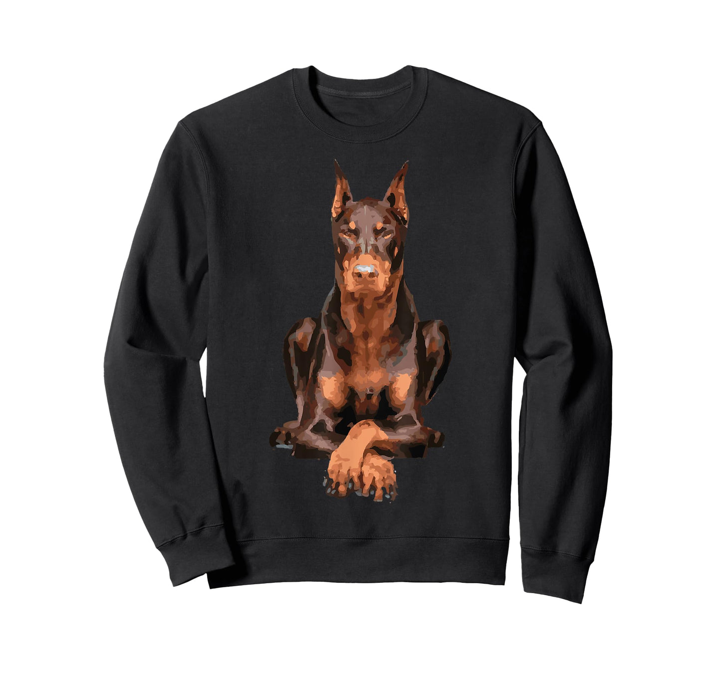 Watercolor Portrait Doberman Pinscher For Dog Owners T-Shirt