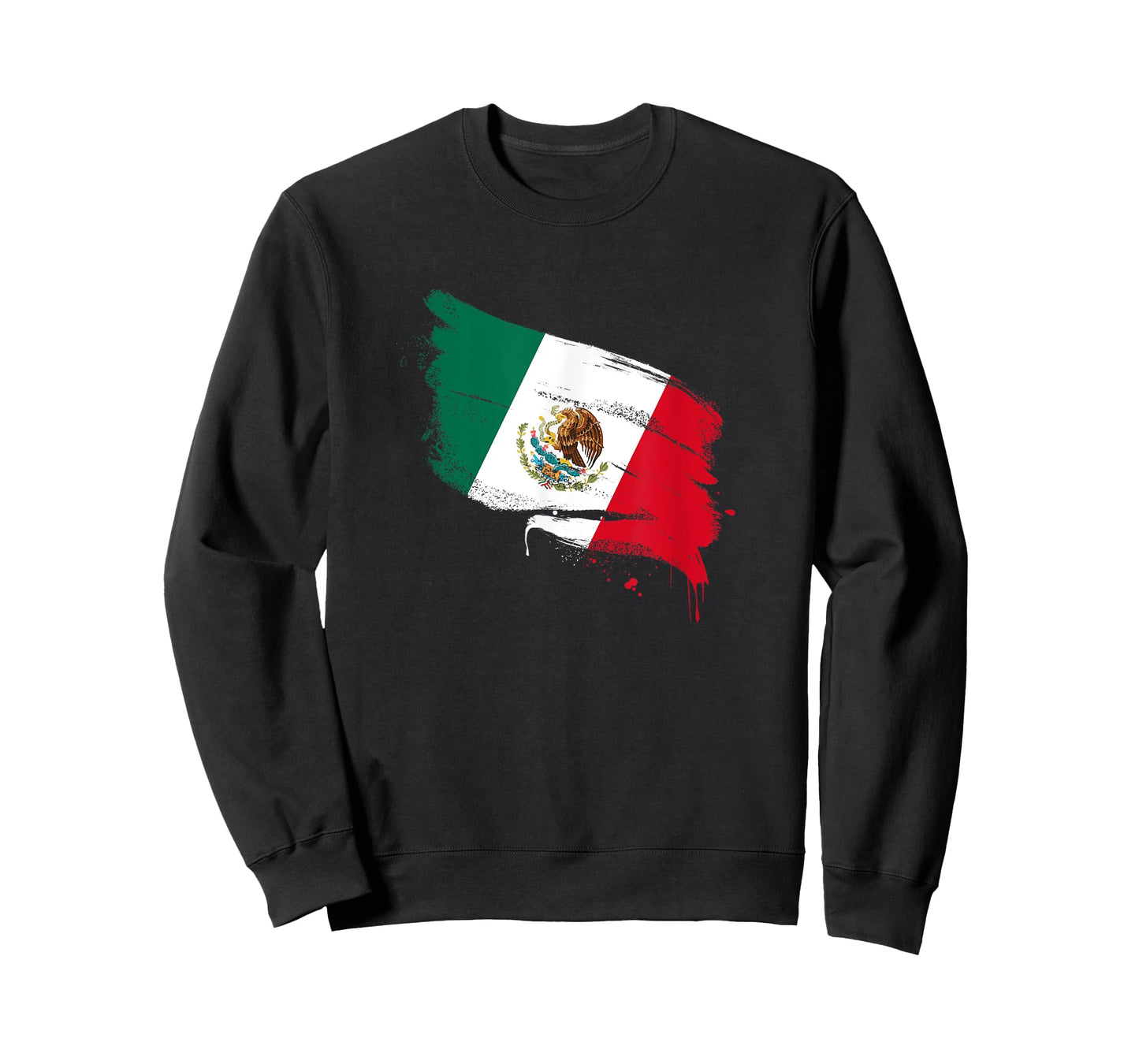 Mexico MX Mexican Heritage Flag Paint Stroke T-Shirt