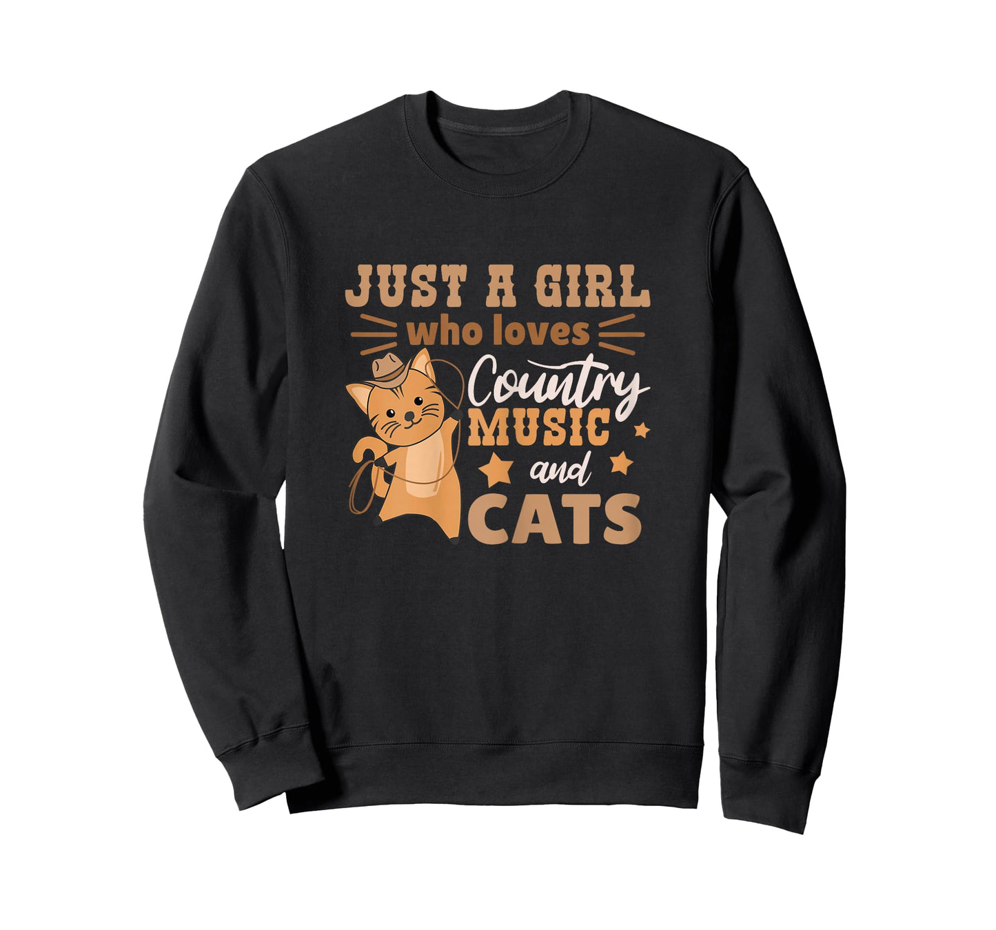 Just A Girl Who Loves Country Music And Cats T-Shirt