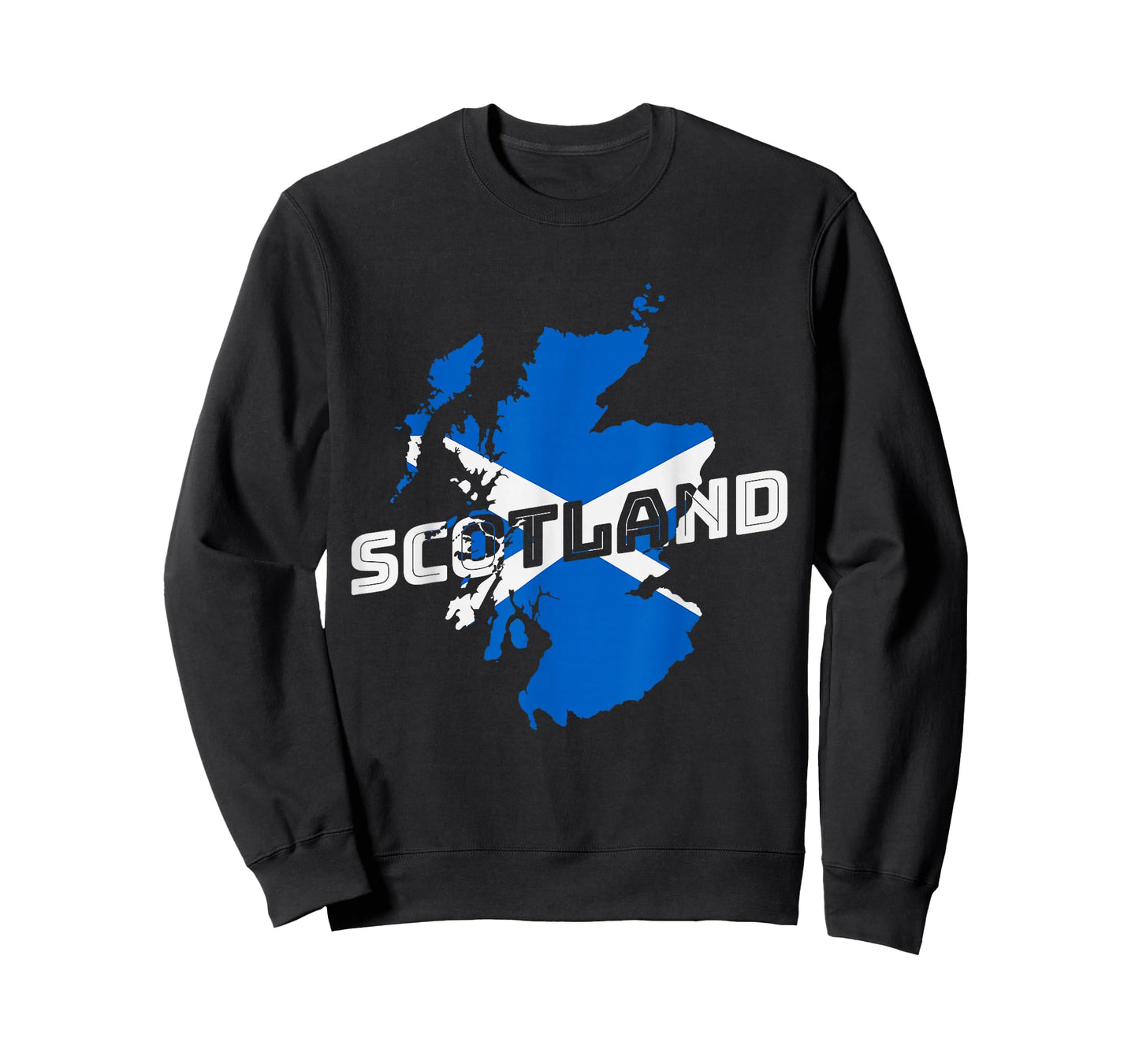 Scottish Map and Flag Souvenir Scotland Pride Scottish Gift T-Shirt
