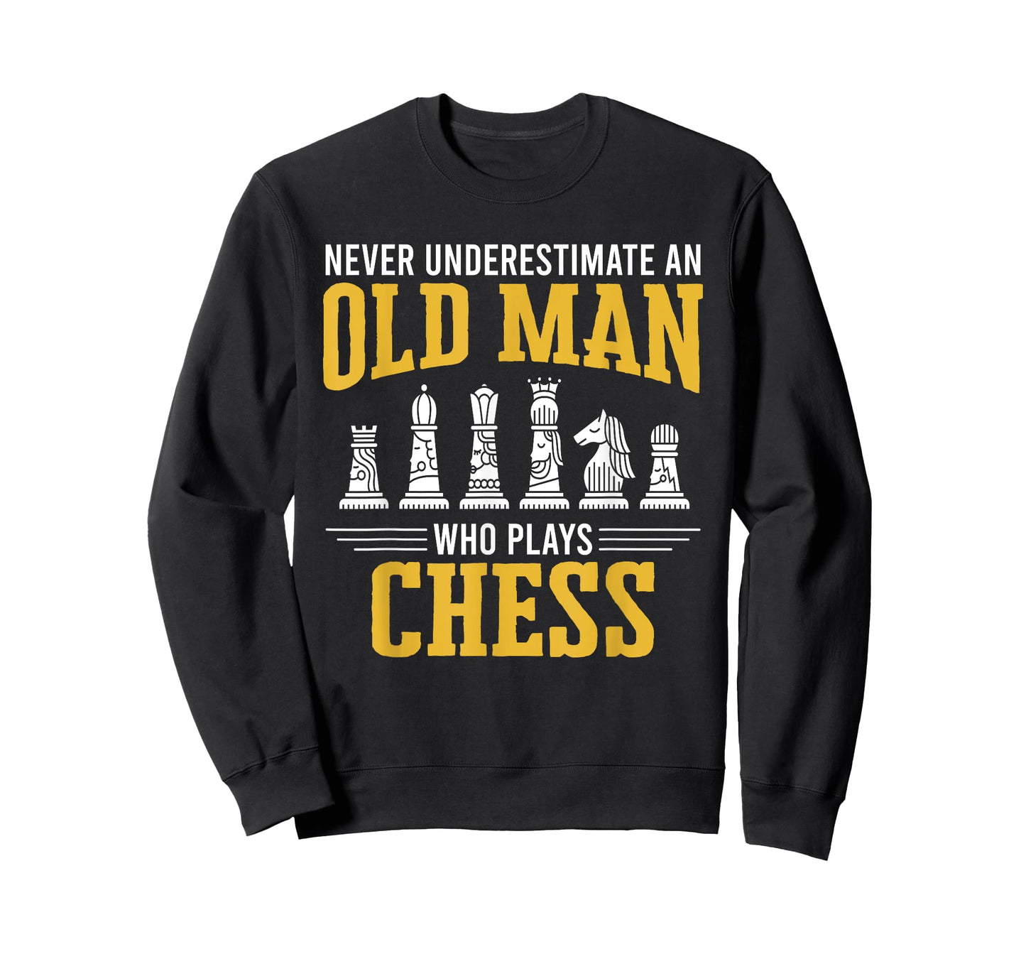 Old Man Who Plays Chess Chess Player Chess T-Shirt