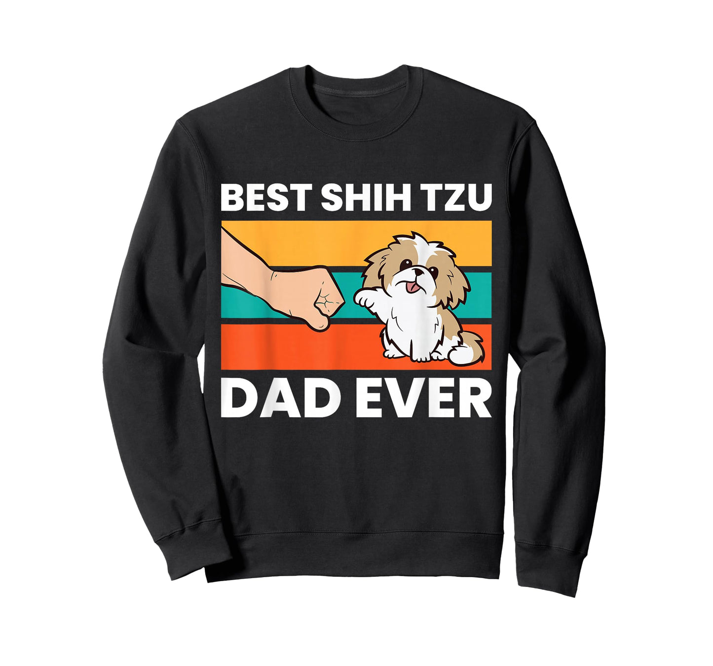 Best Shih Tzu Dad Ever Funny Shih Tzu T-Shirt