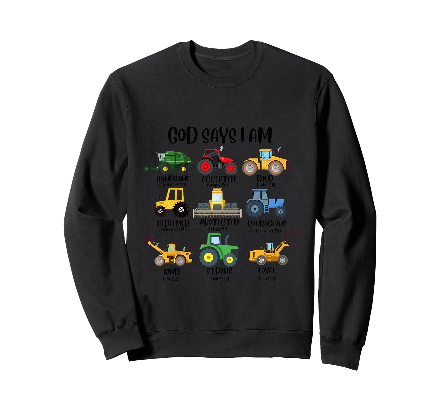 God says I am Construction Bible Verse Truck T-Shirt