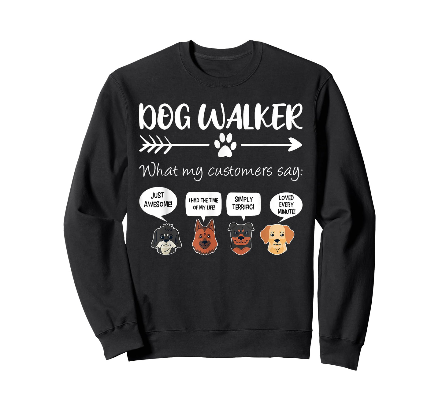 Dog Walker Shirt Dog Walking Gift Funny Cute Dog Faces T-Shirt for Men Women Girls Kids