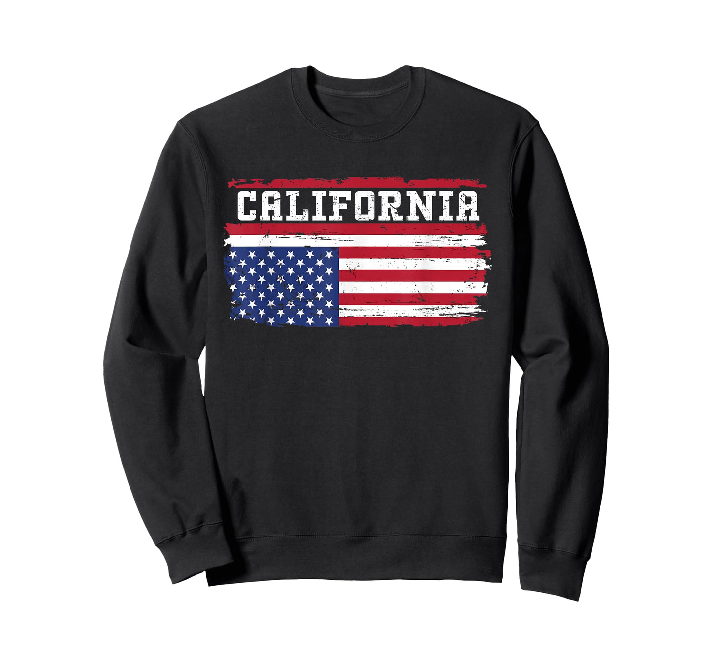 Upside Down American Flag State Of California Patriotic T-Shirt