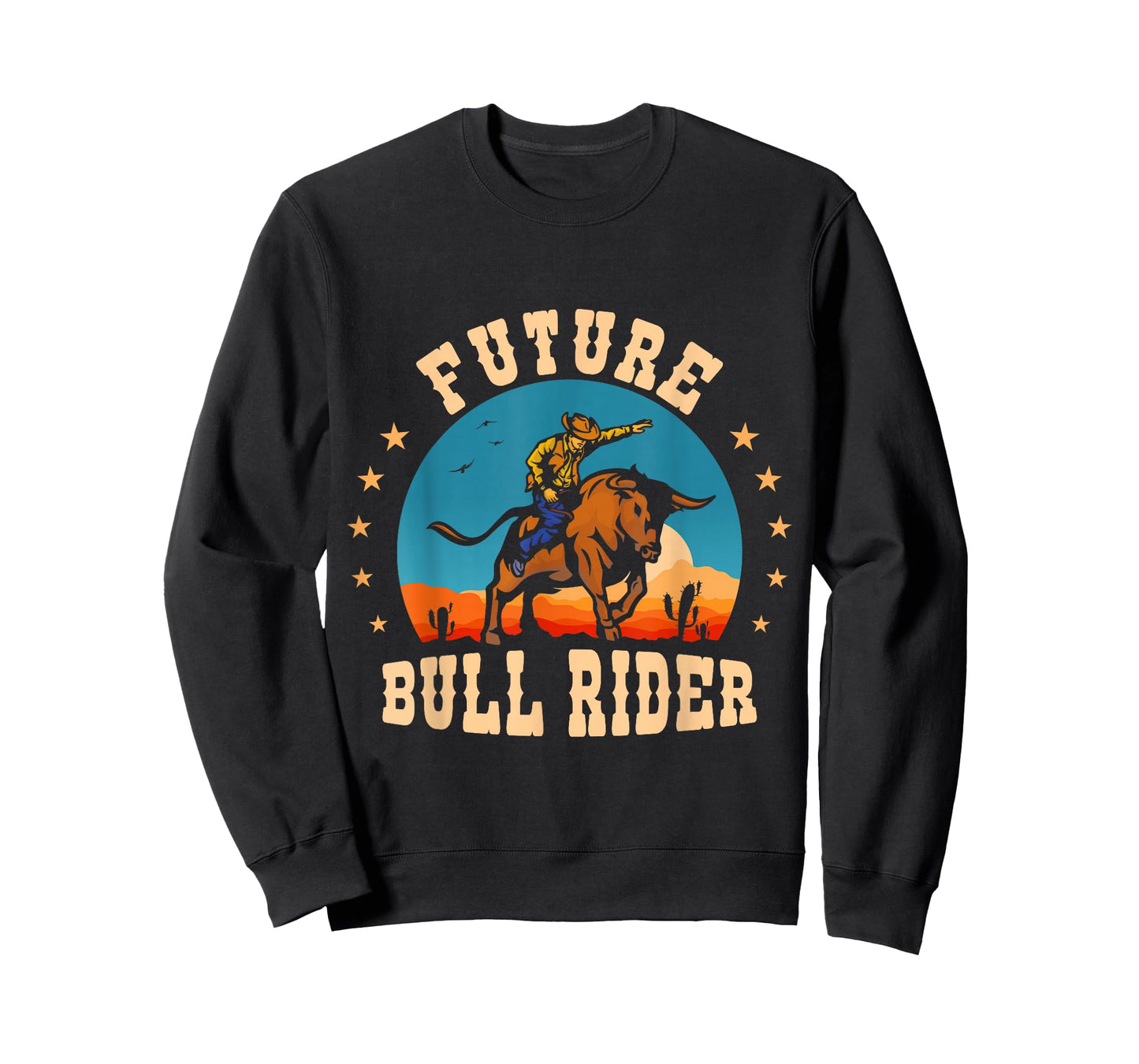 Future Bull Rider Mechanical Bull Riding Kids Youth Rodeo T-Shirt