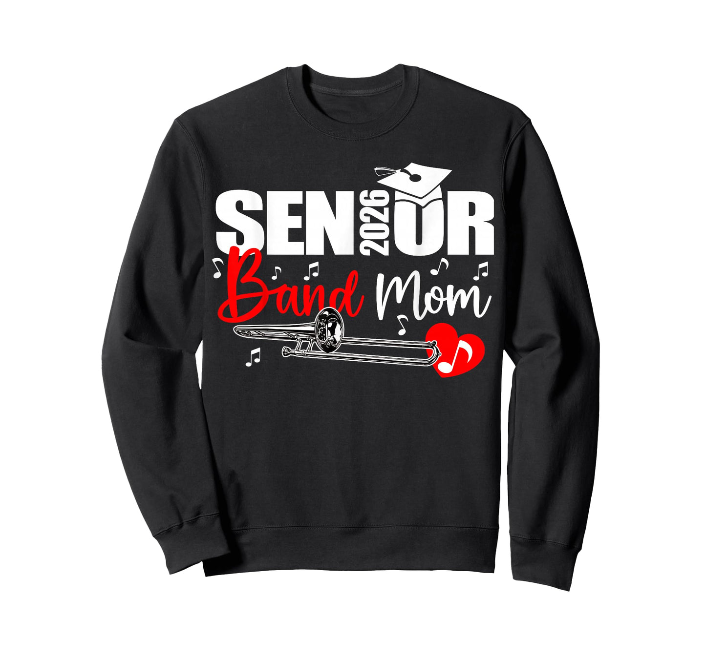 Senior Band Mom 2026 Marching Band Class of 2026 Trombone T-Shirt