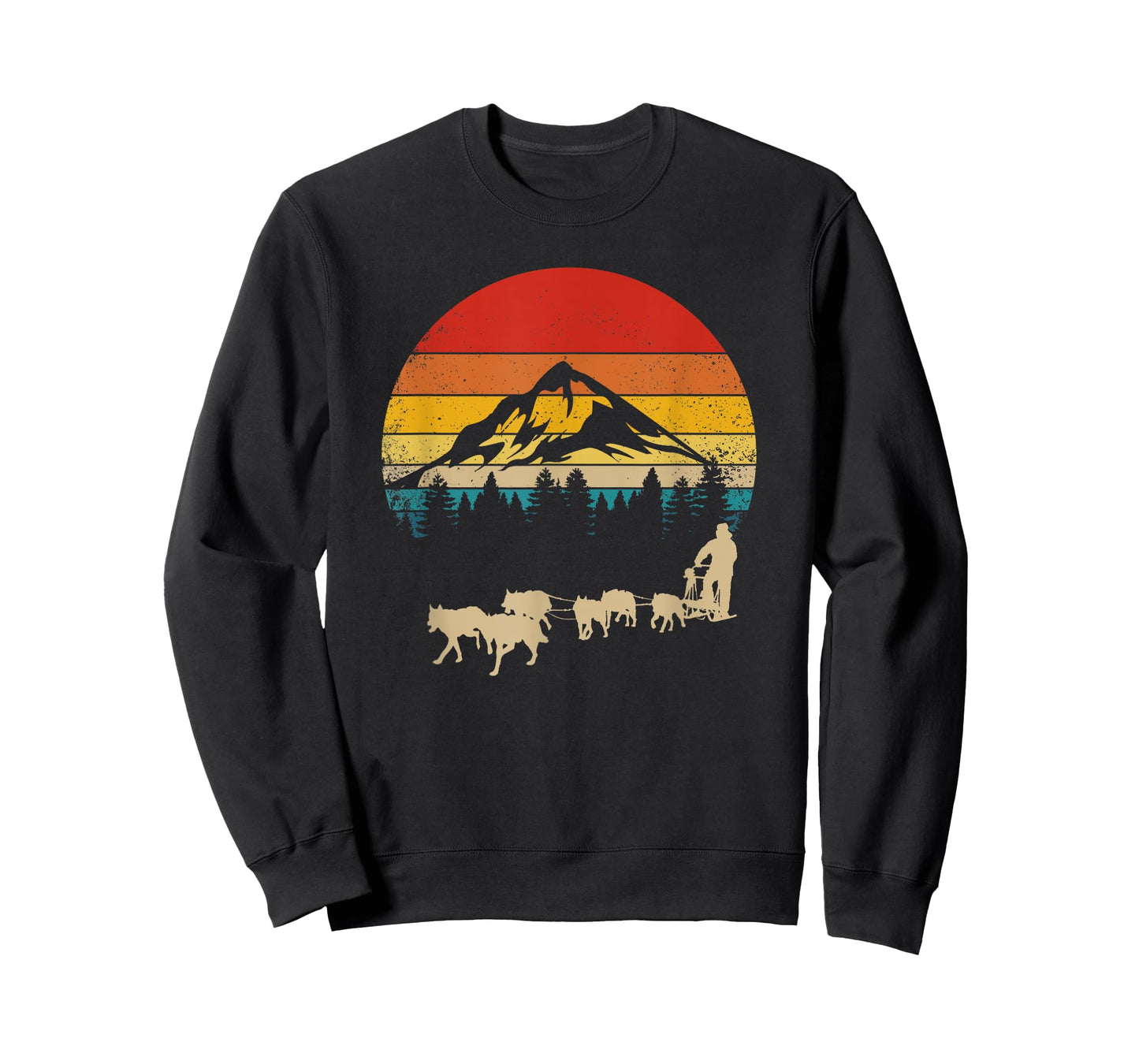 Funny Dog Sledding Men Women Kids T-Shirt