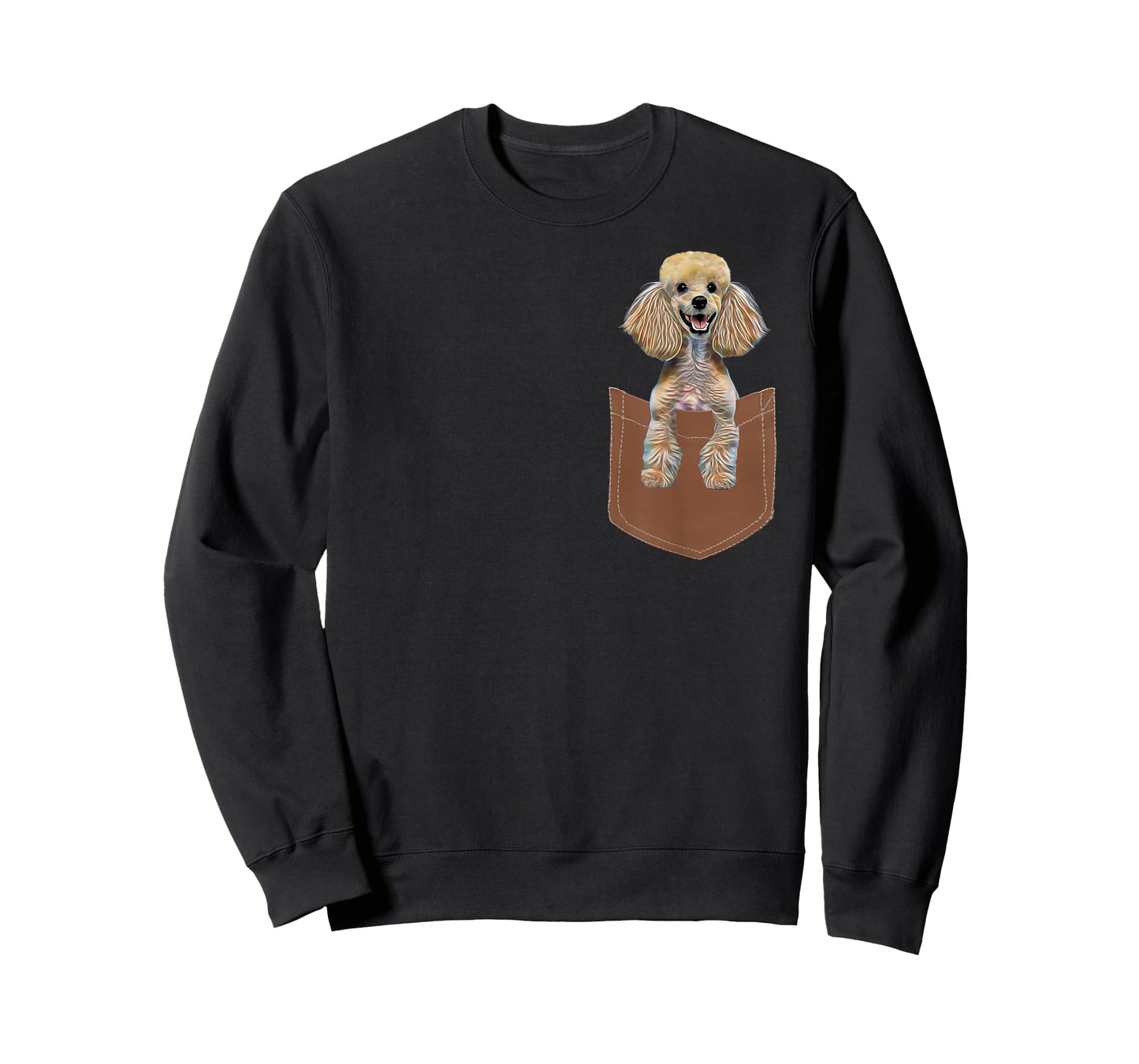 Poodle Pocket Shirt Cute Poodle Dog Men Women Kids Dog Lover T-Shirt