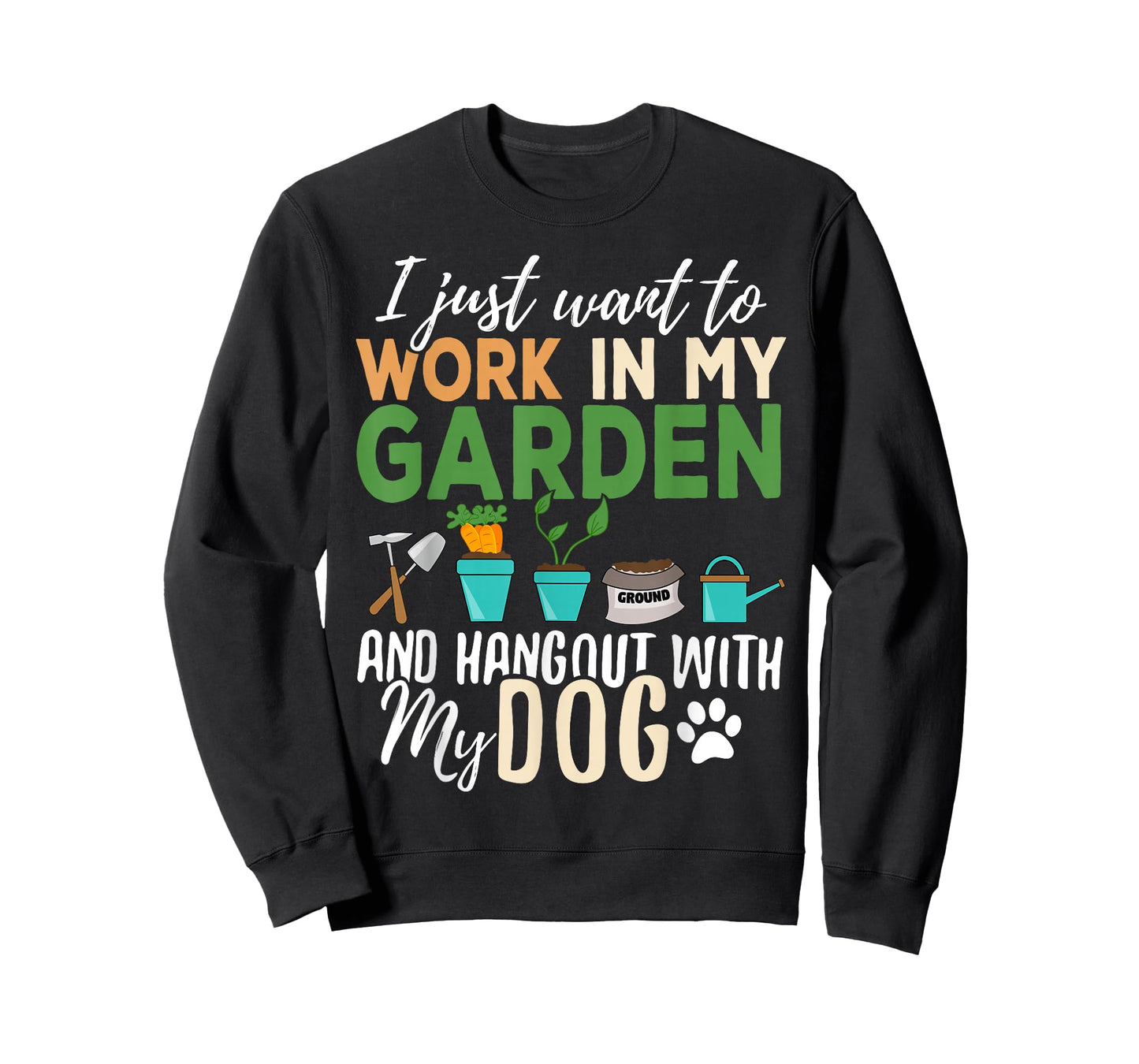 Gardening T-Shirt Dog Lover Gardener Garden Pet Gift Plants T-Shirt