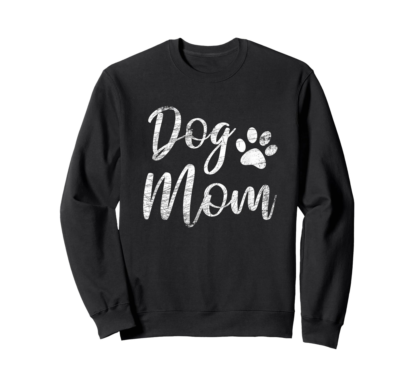 Dog Mom - Vintage/Worn Design - Funny Dog Paw - Classic T-Shirt