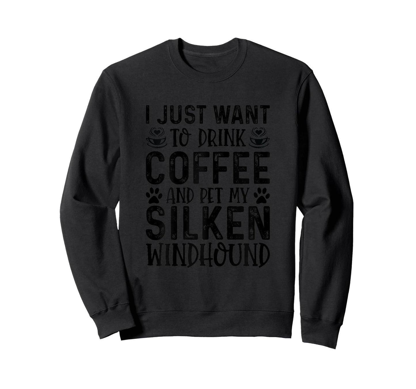 Silken Windhound Dog Owner Coffee Lover Funny Dog Mom T-Shirt for Women