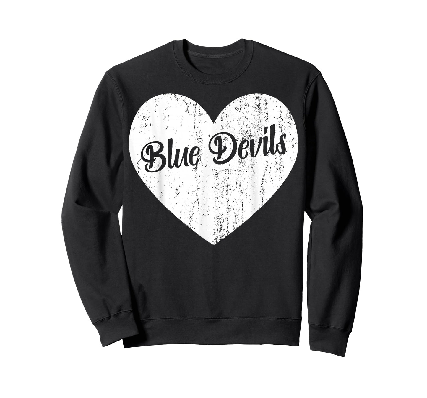 Blue Devils School Sports Fan Team Spirit Mascot Heart Gift T-Shirt
