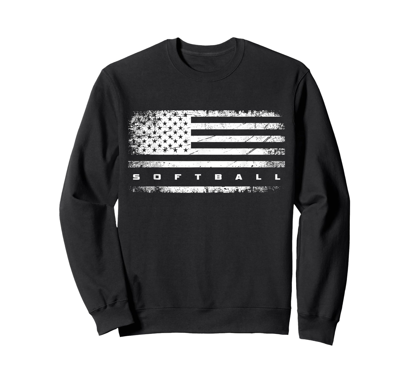 American Flag Softball Apparel - Softball T-Shirt
