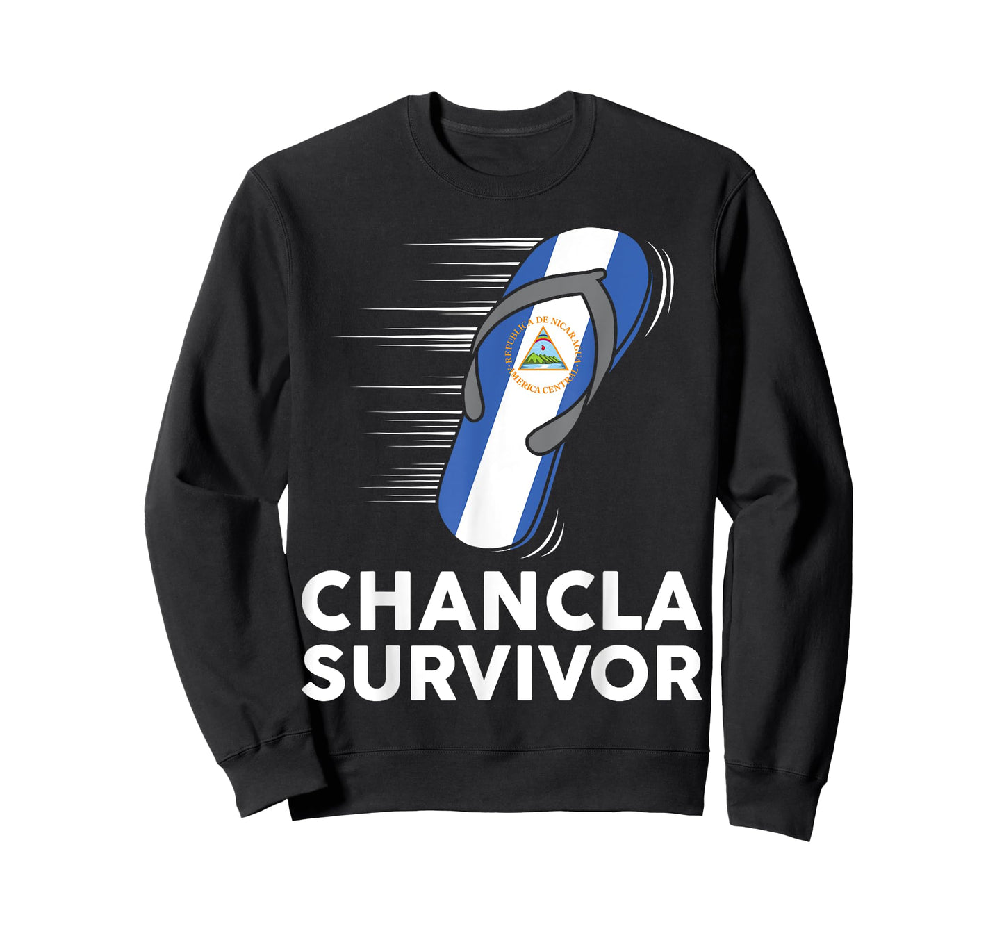 Chancla Survivor Nicaragua Nicaraguan Flag Hispanic Heritage T-Shirt