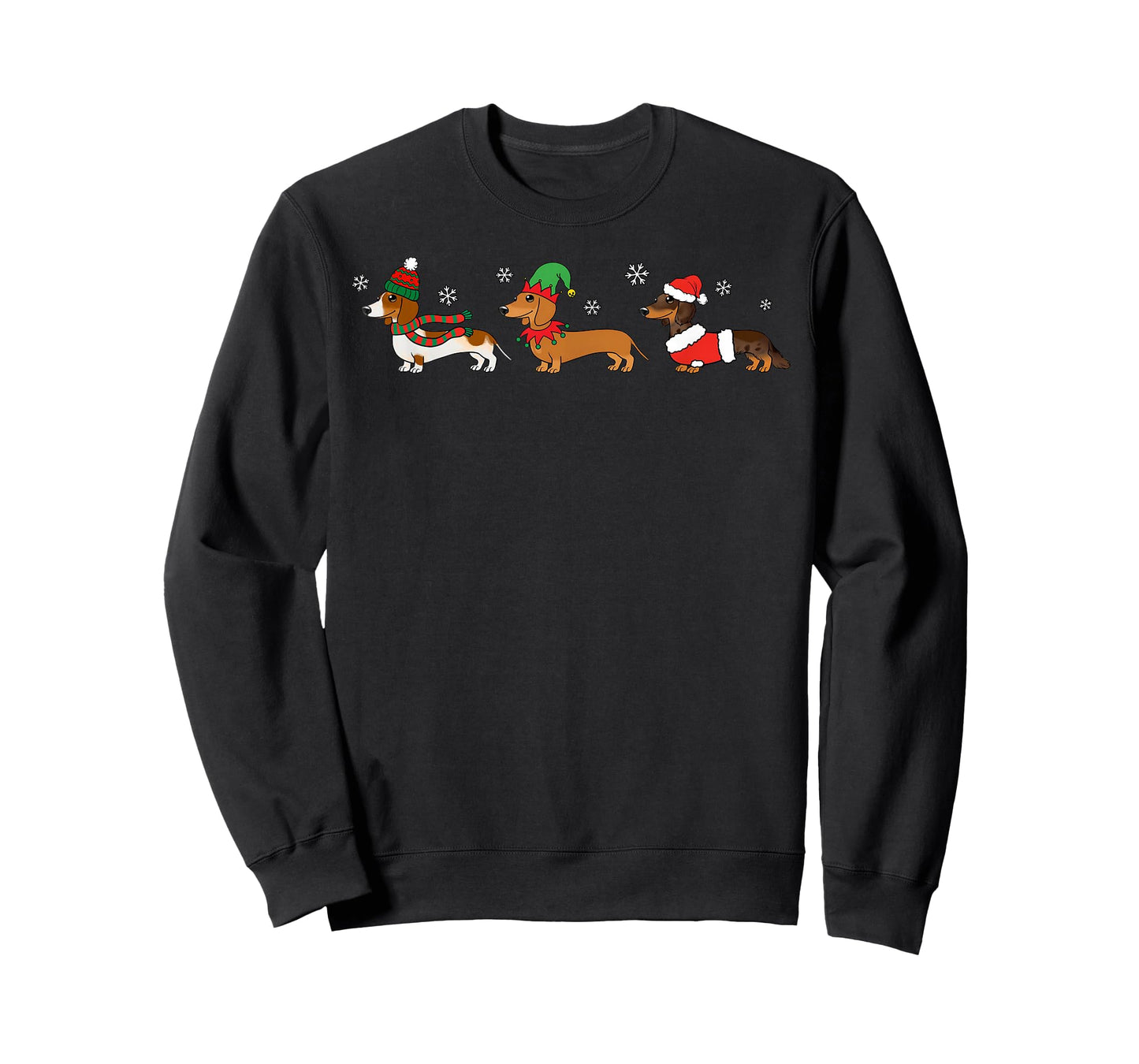 Christmas Xmas Lights Dachshund Dog Lover Pajamas Holiday T-Shirt