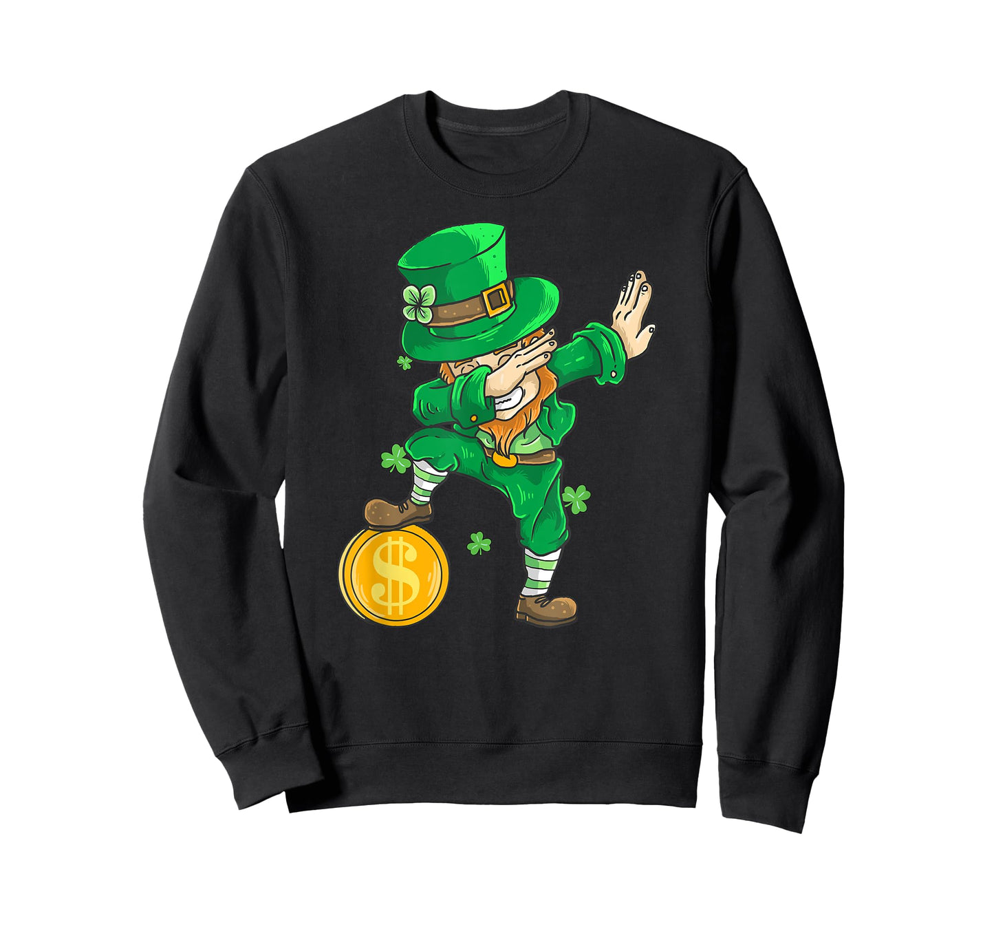 St Patricks Day Dabbing Leprechaun Kids Dab T-Shirt