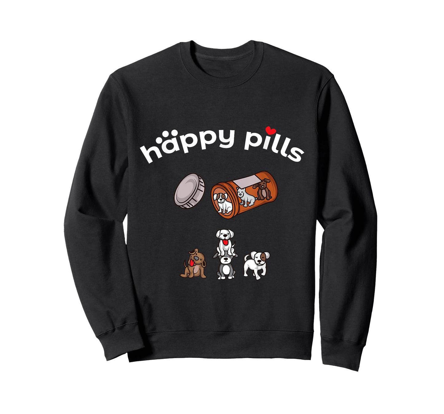 Happy Pills Tee Shirt - Puppies are the best medicine T-Shirt