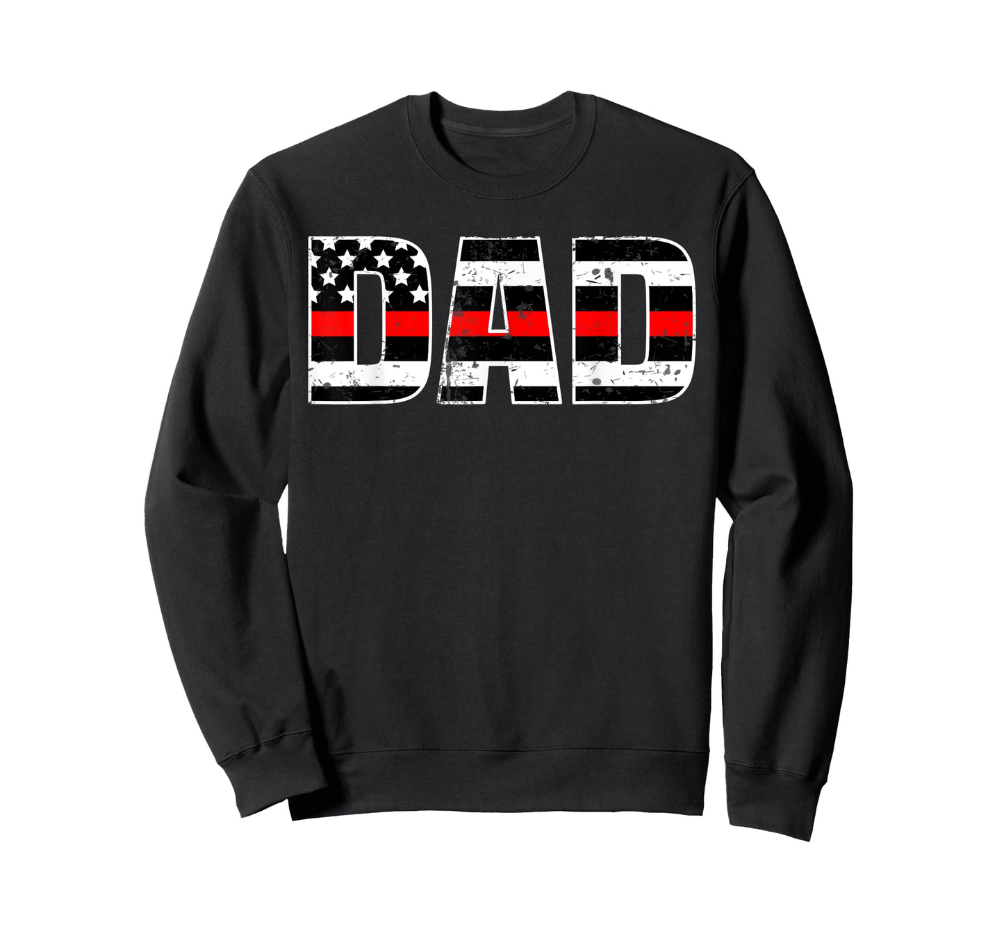Firefighter Dad Shirt Thin Line In Red Daddy Father Shirt T-Shirt